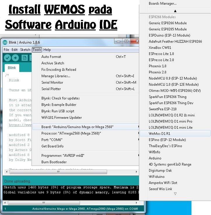 Tutorial Install WEMOS pada Arduino IDE