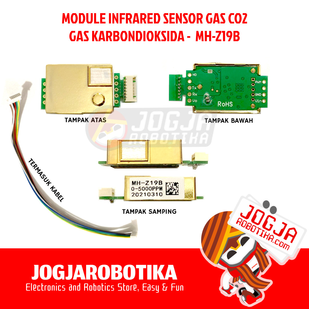 MODULE INFRARED SENSOR GAS CO2 - MH-Z19B