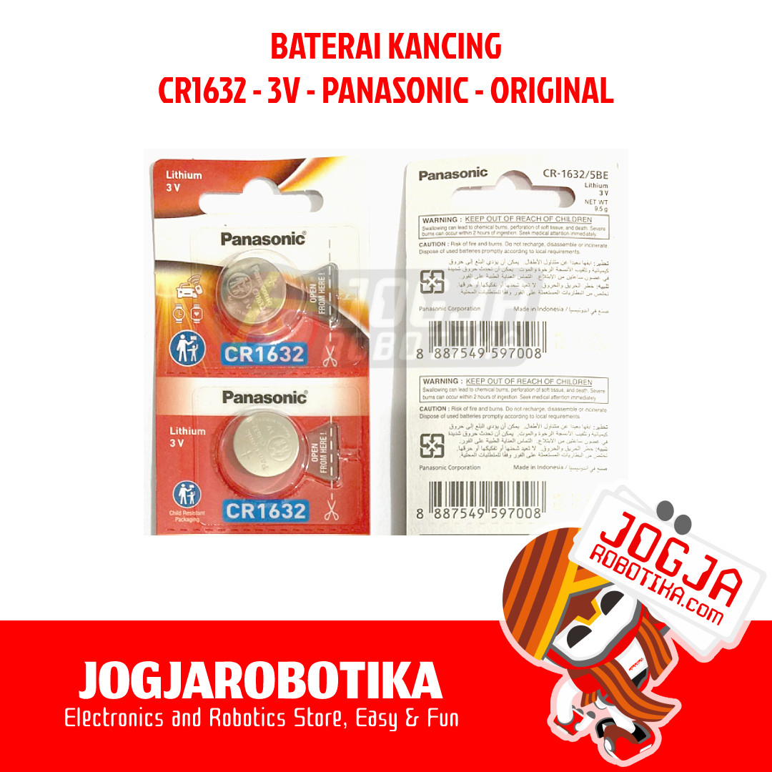 Battery Lithium 3V CR1632 Panasonic