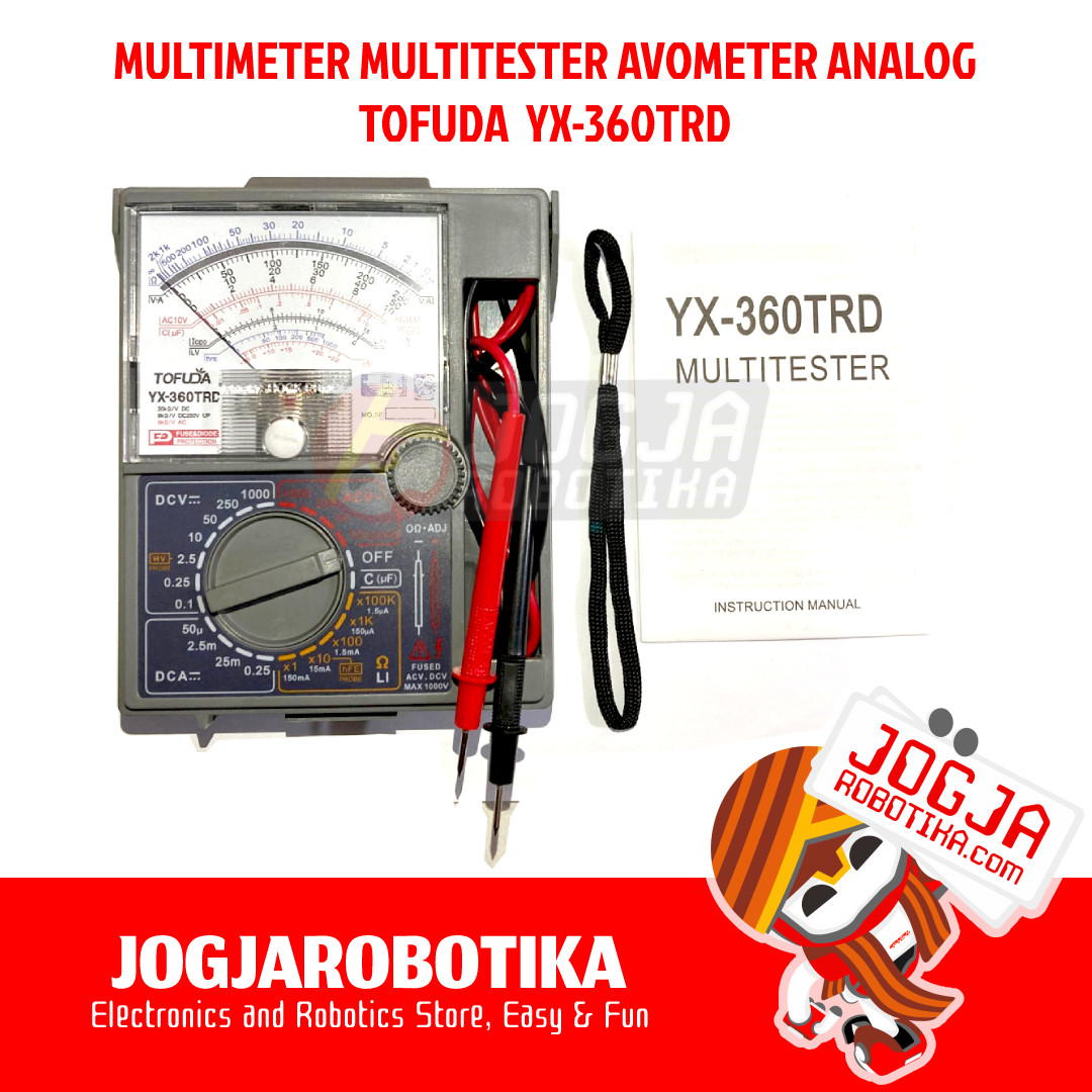 MULTIMETER MULTITESTER AVOMETER ANALOG TOFUDA YX-360TRD YX 360 TRD