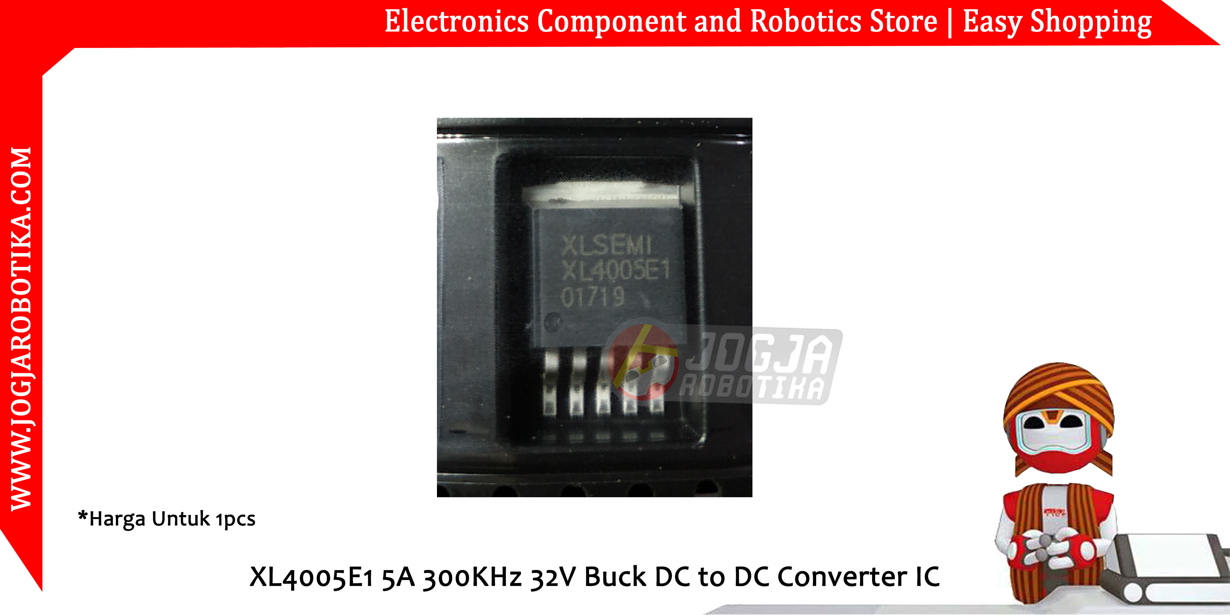 XL4005E1 5A 300KHz 32V Buck DC to DC Converter IC