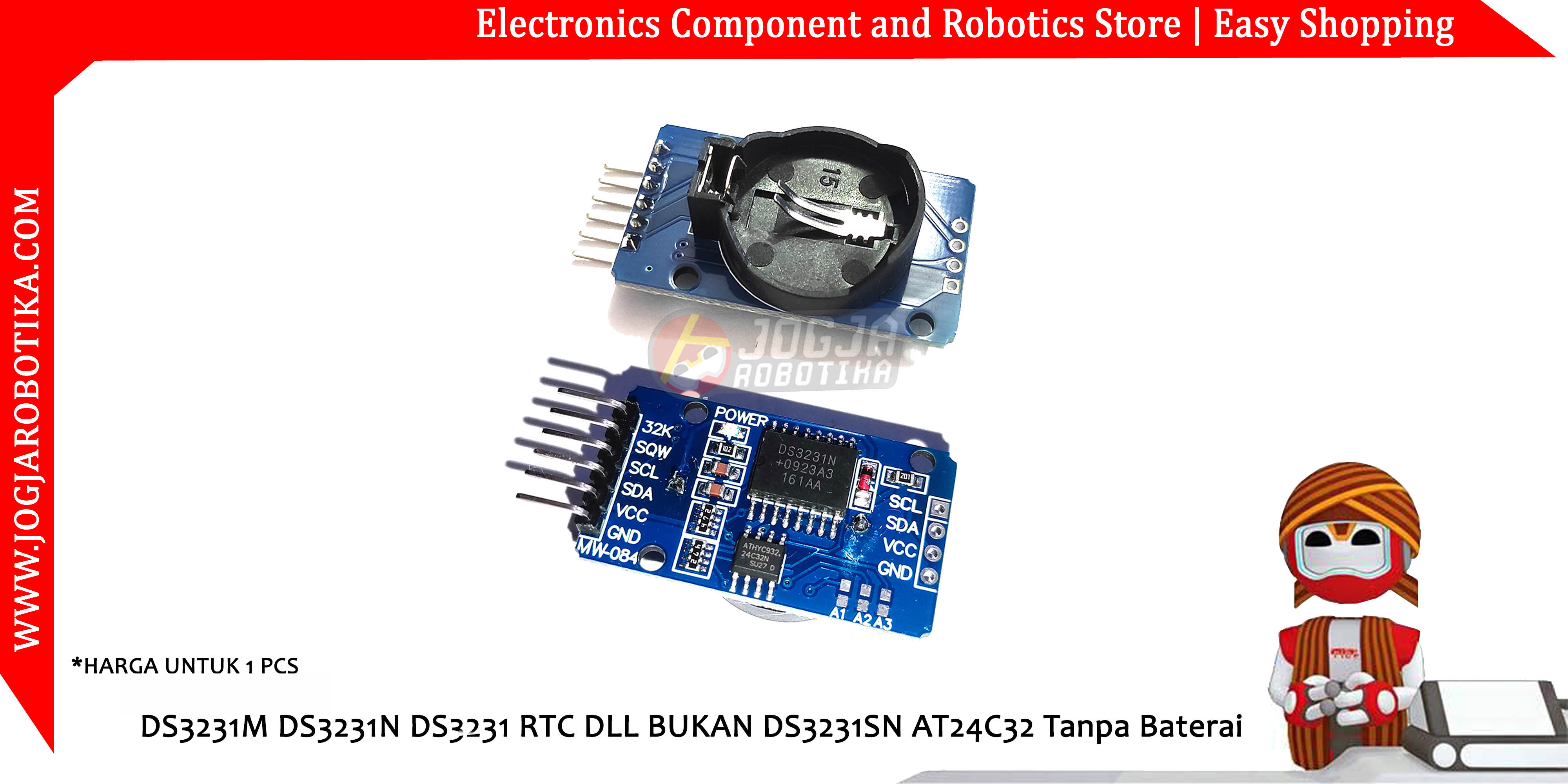 DS3231M DS3231N DS3231 RTC DLL BUKAN DS3231SN AT24C32 Tanpa Baterai