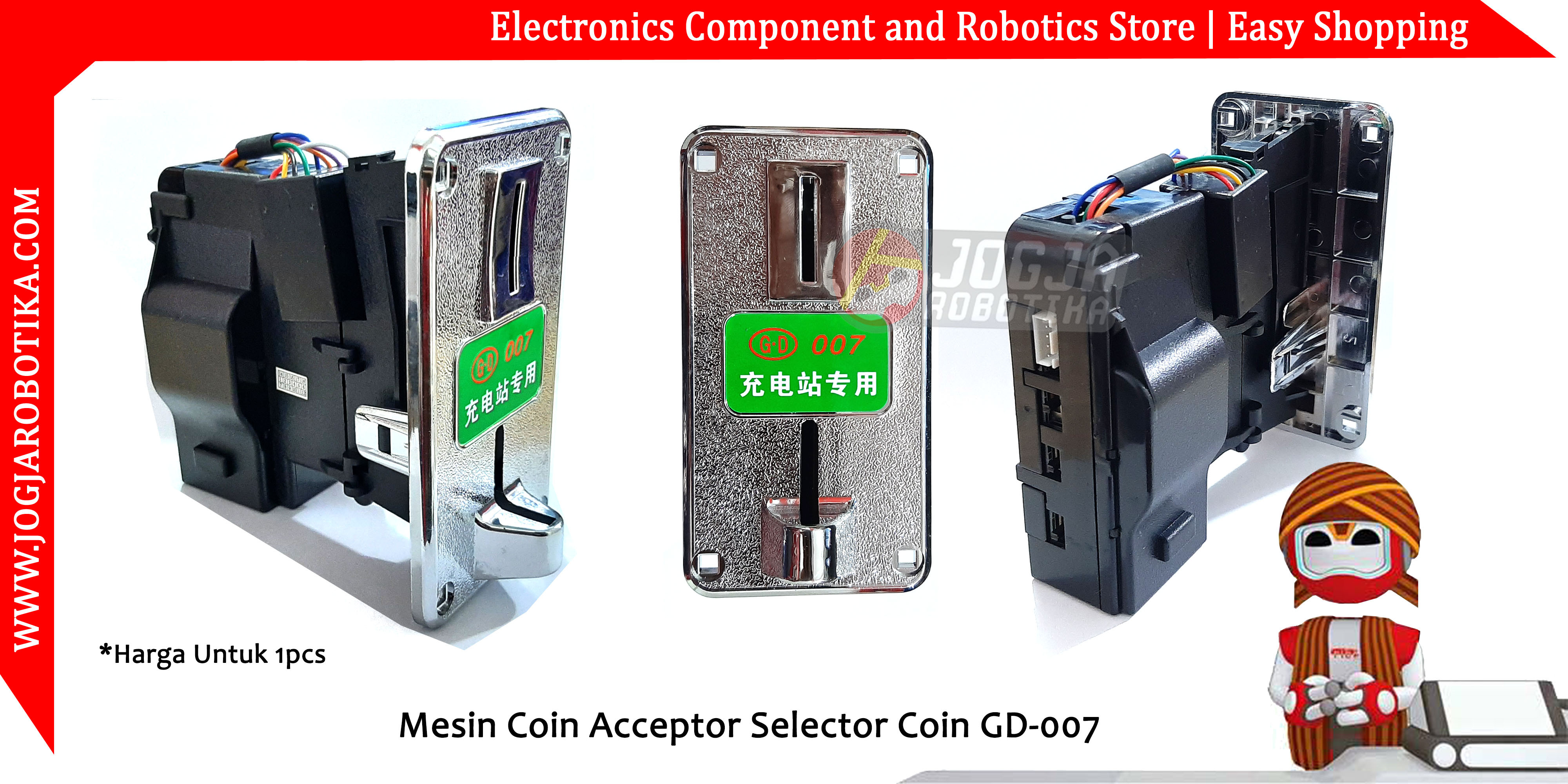 Mesin Coin Acceptor Selector Coin GD-007