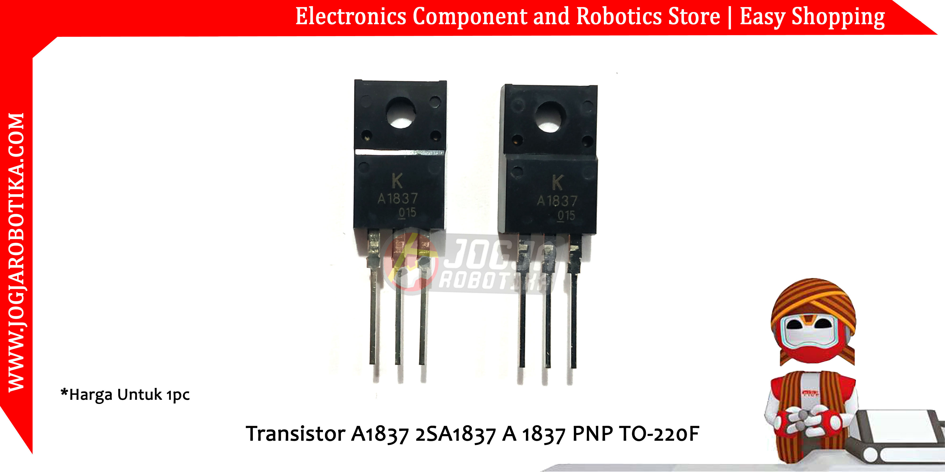 Transistor Tr A1837 2SA1837 A 1837 KEC PNP TO-220F