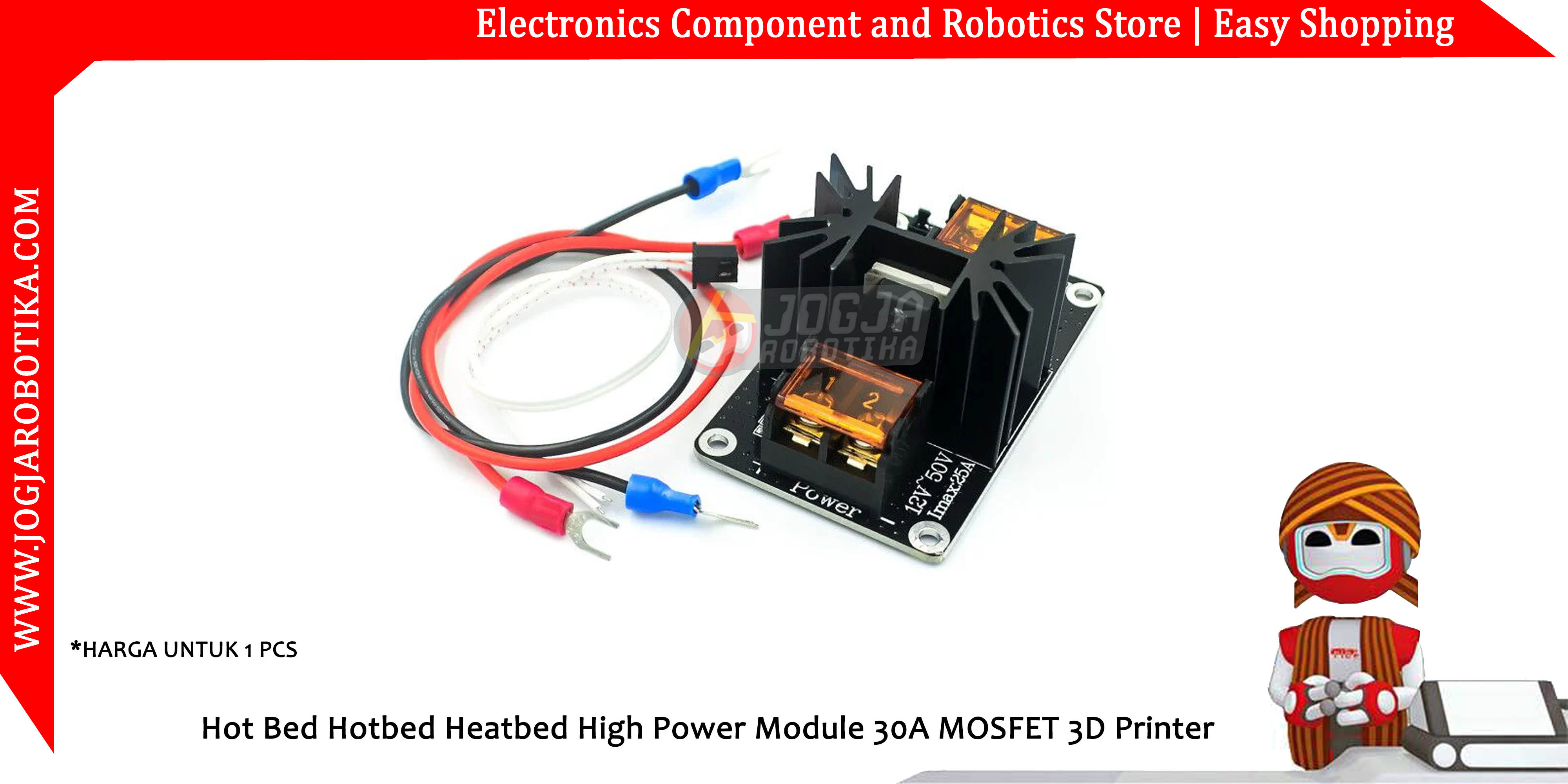 Hot Bed Hotbed Heatbed High Power Module 30A Real Max 25A MOSFET 3D Printer