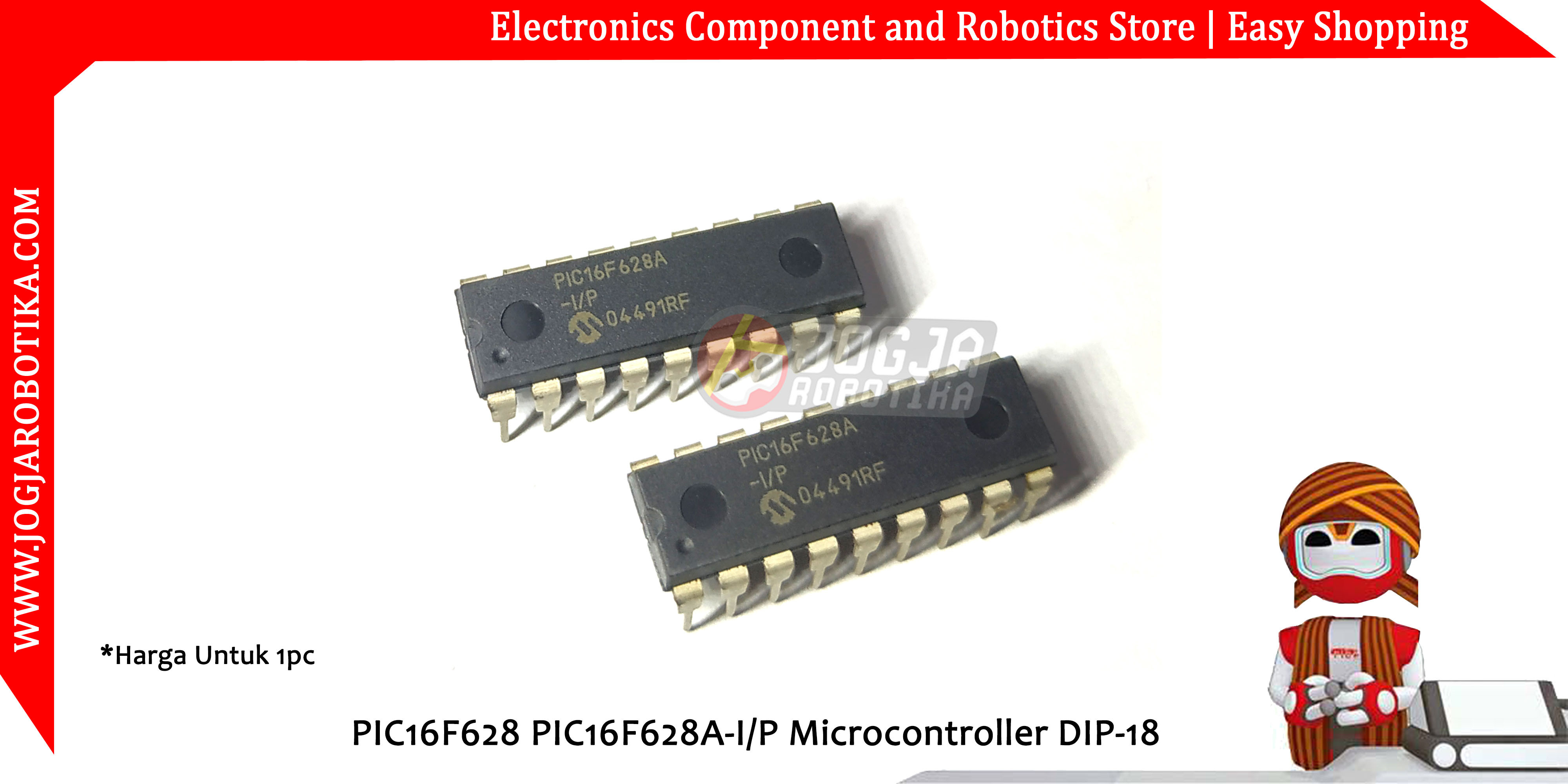 PIC16F628 PIC16F628A-I/P Microcontroller DIP-18