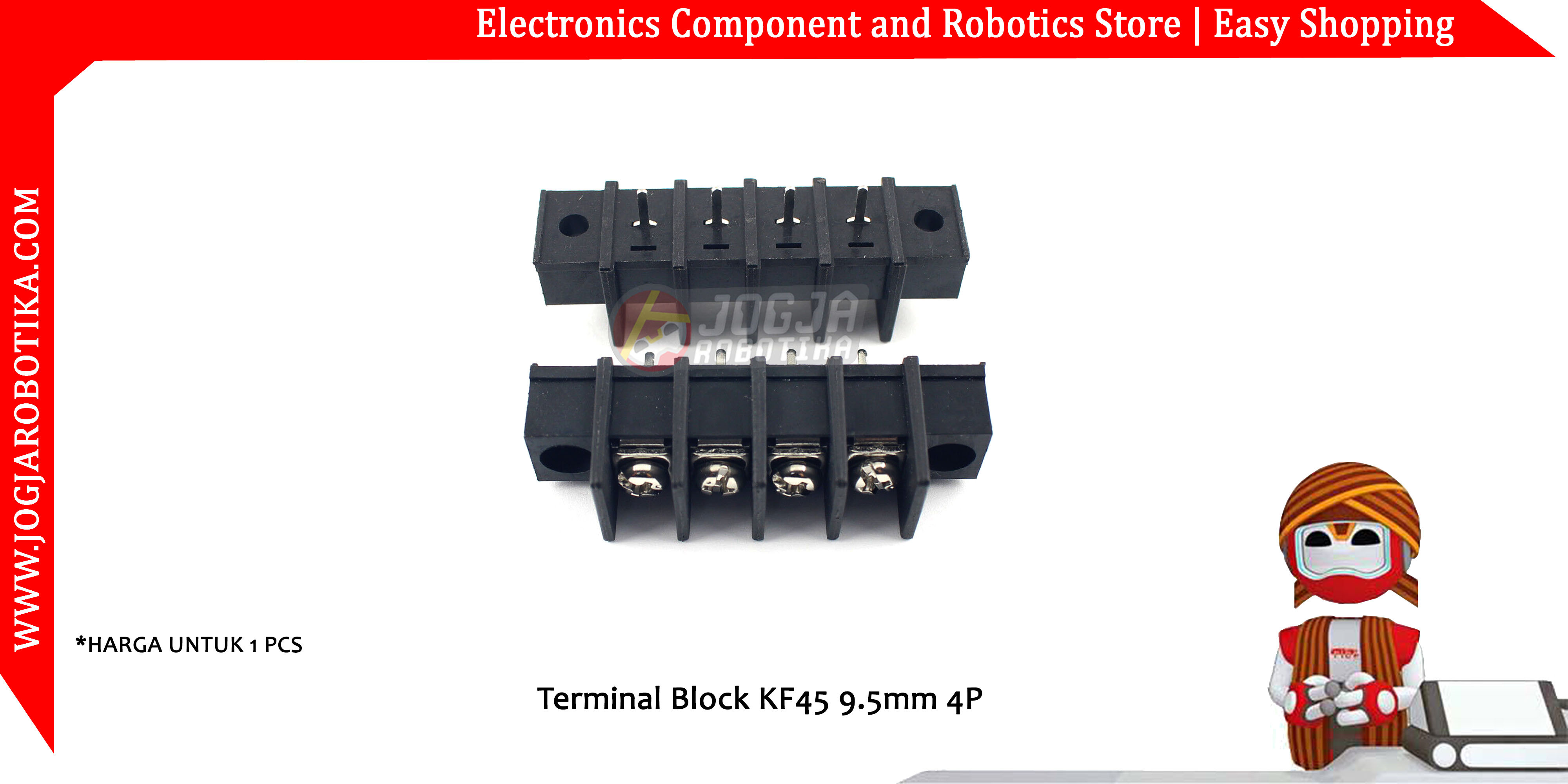 Terminal Block KF45 9.5mm 4P