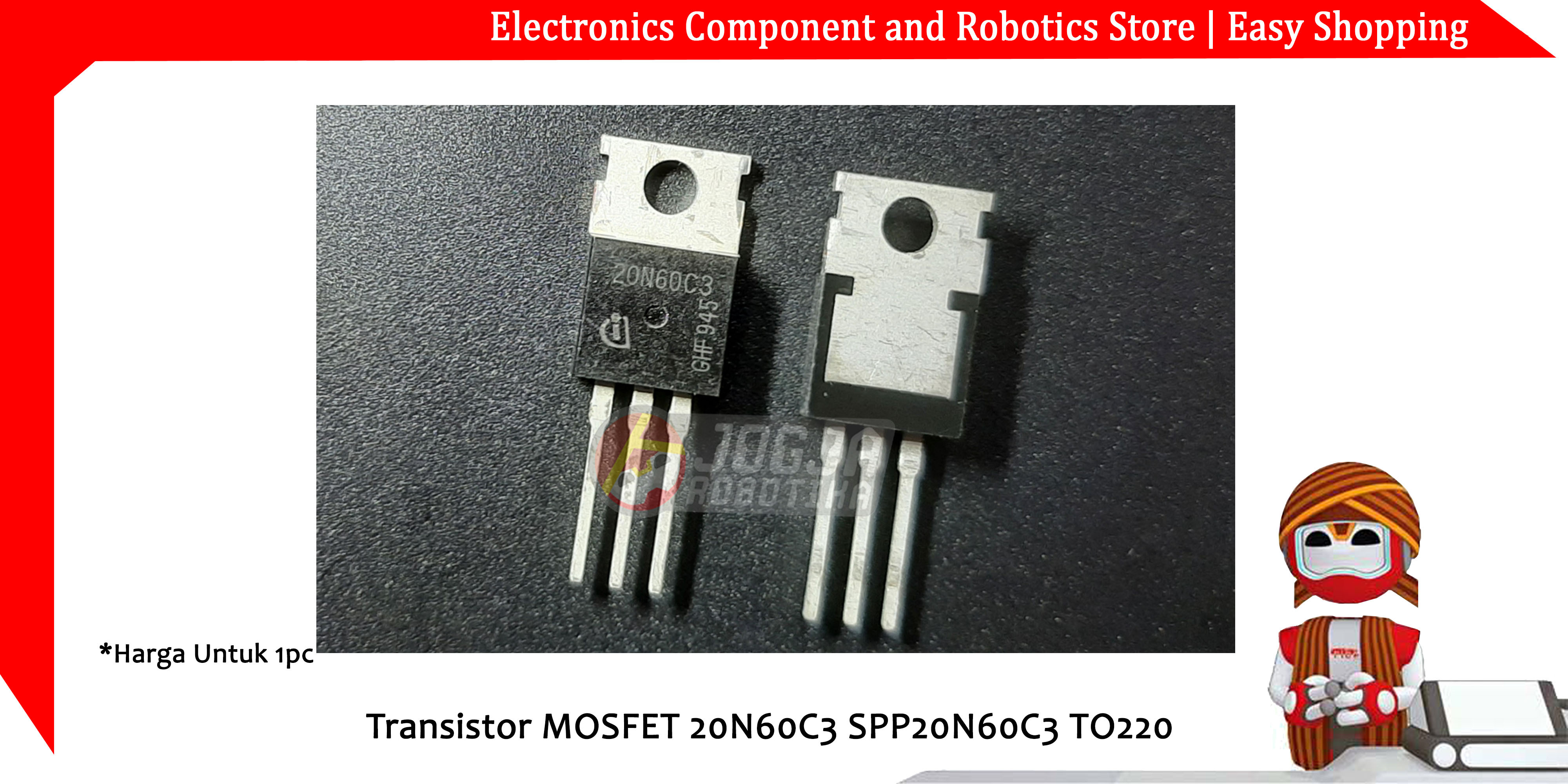 Transistor MOSFET 20N60C3 SPP20N60C3 TO220