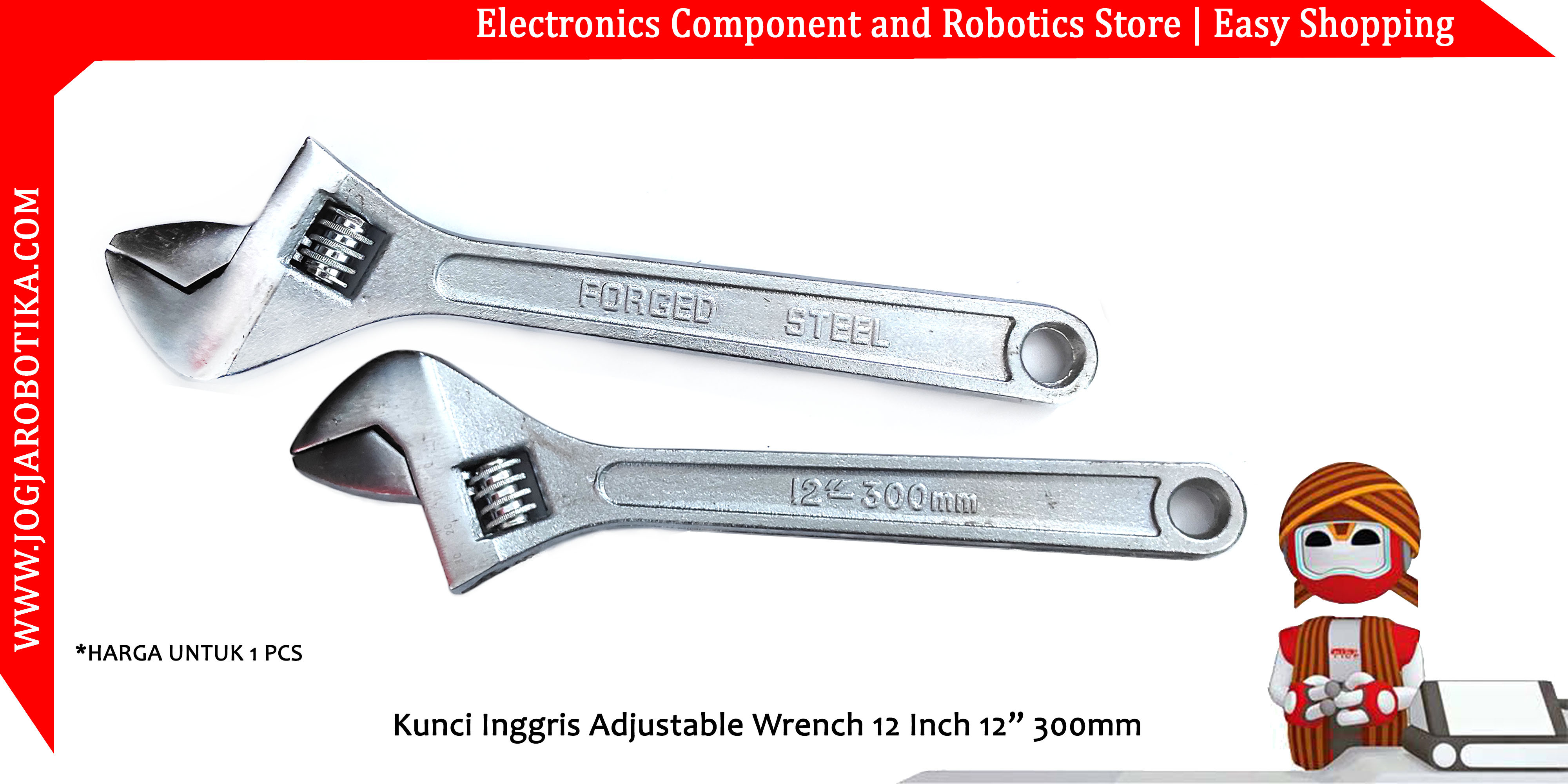 Kunci Inggris Adjustable Wrench 12 Inch 12” 300mm