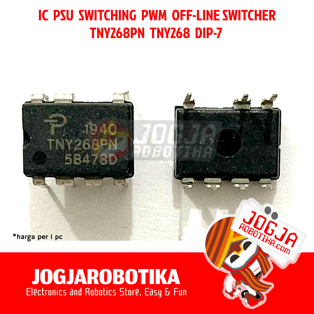 IC SWITCHING PSU PWM OFF-LINE SWITCHER DIP-7 - TNY268PN