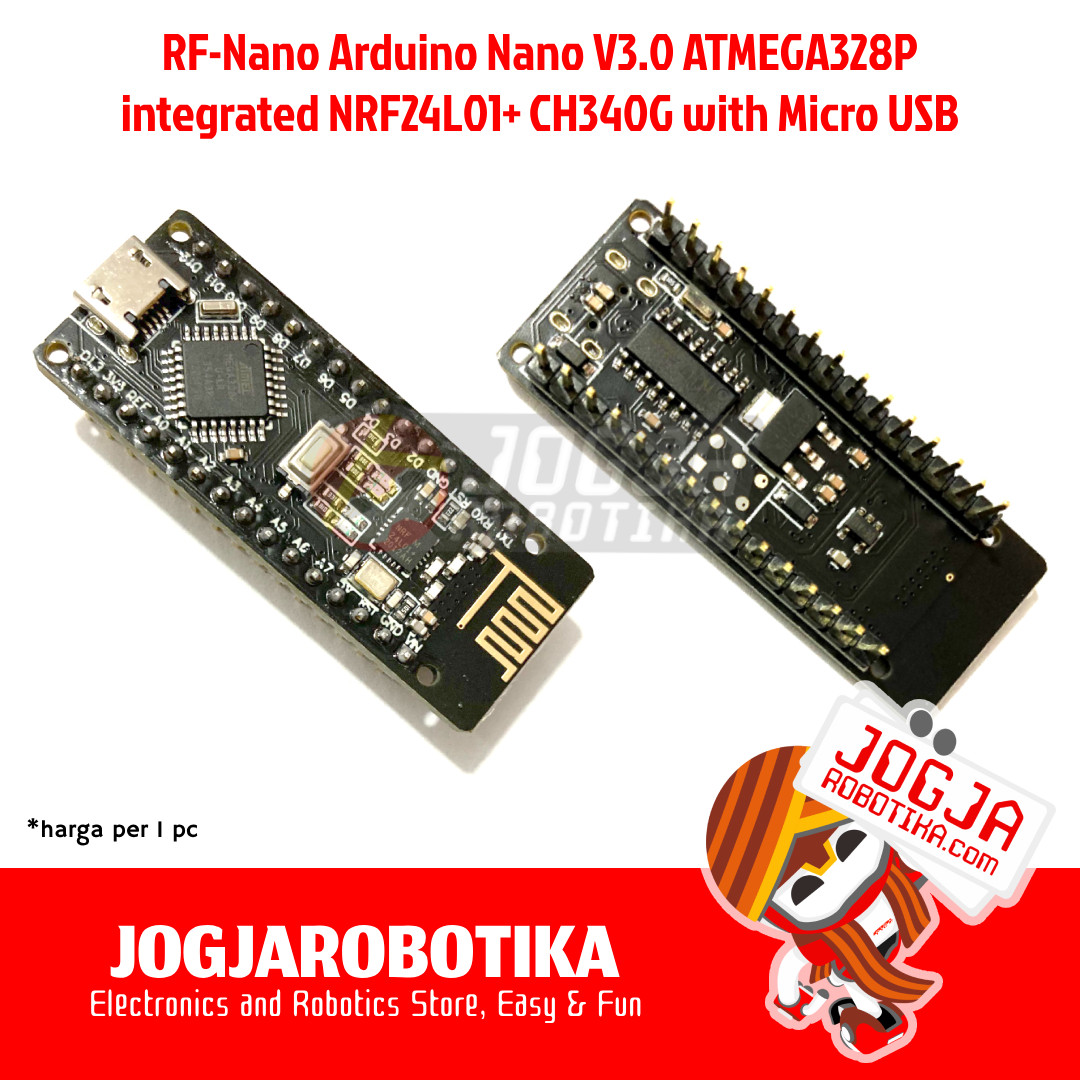 RF-Nano Arduino Nano V3.0 ATMEGA328P integrated NRF24L01+ CH340G with Micro USB