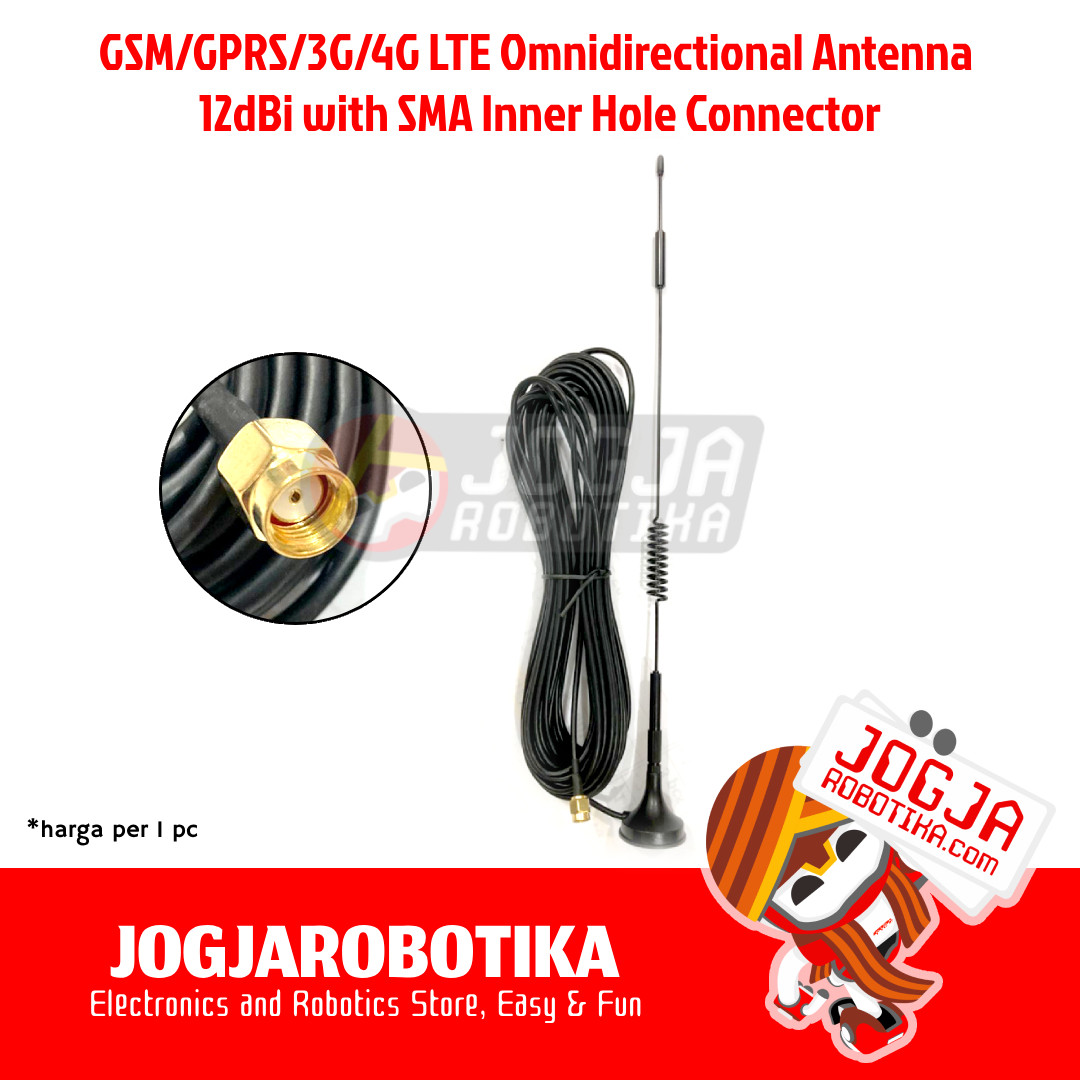 GSM/GPRS/3G/4G LTE Omnidirectional Antenna 12dBi with SMA Inner Hole Connector