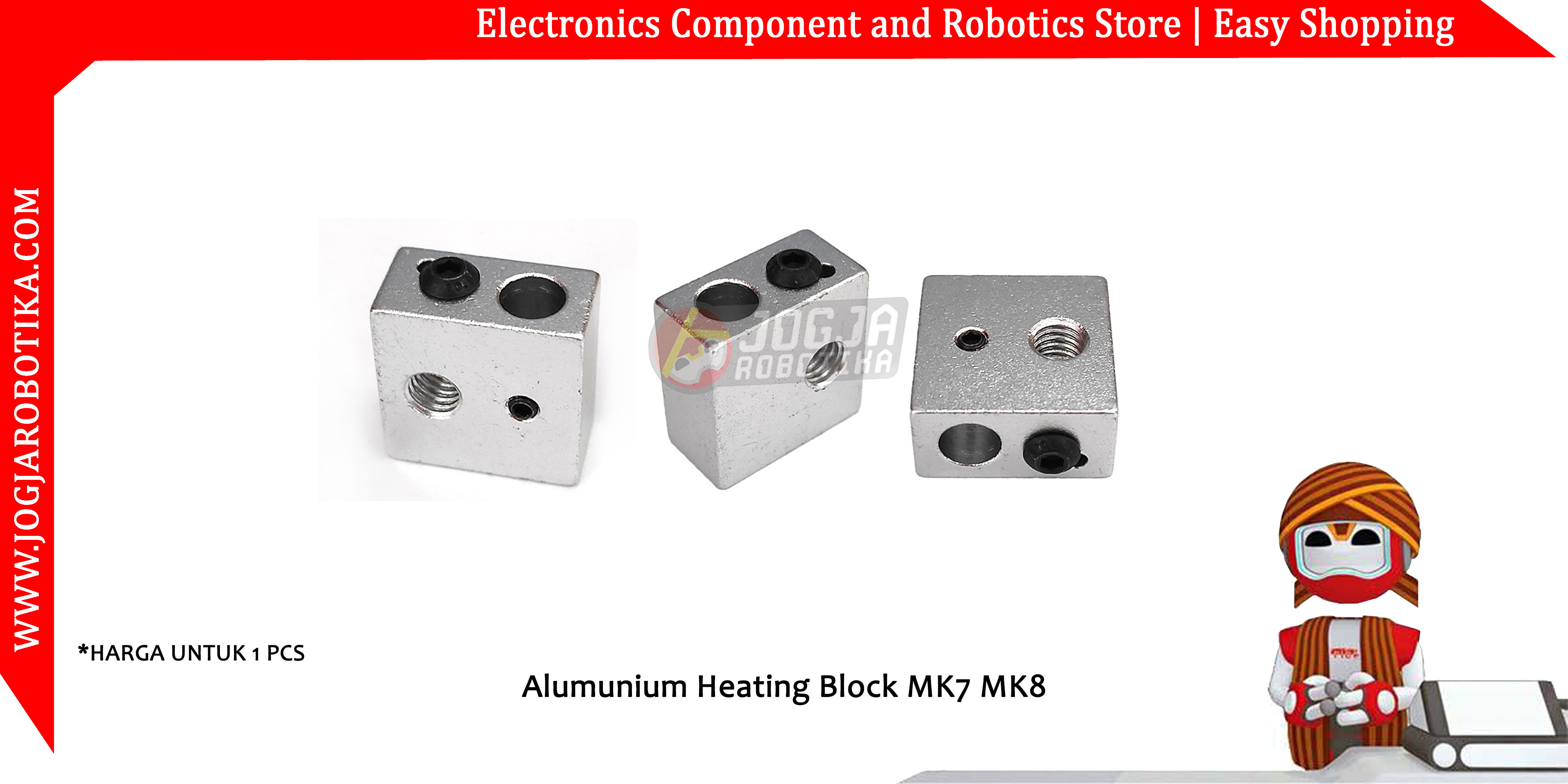Alumunium Heating Block MK7 MK8