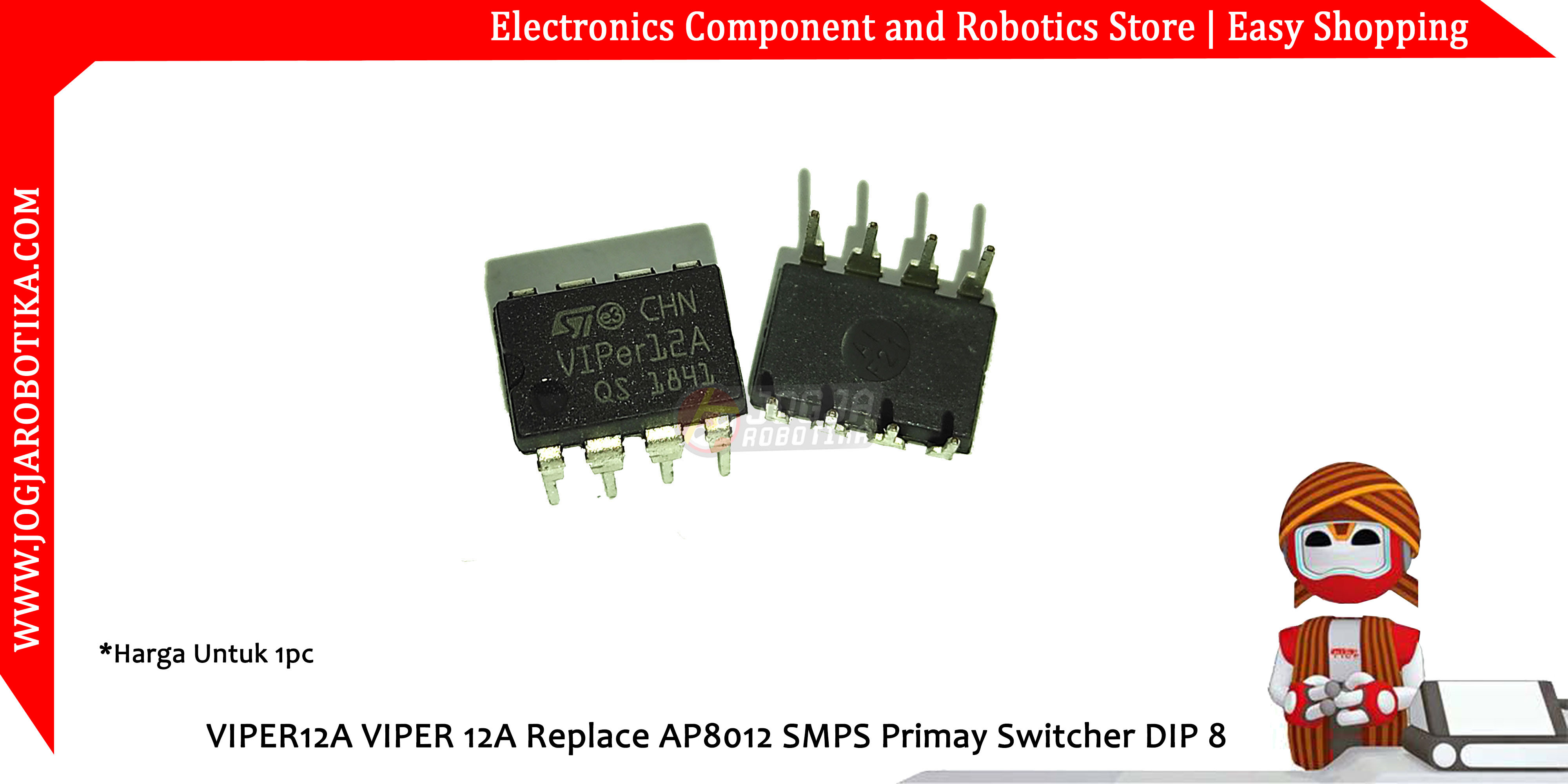 VIPER12A VIPER 12A Replace AP8012 SMPS Primay switcher DIP 8