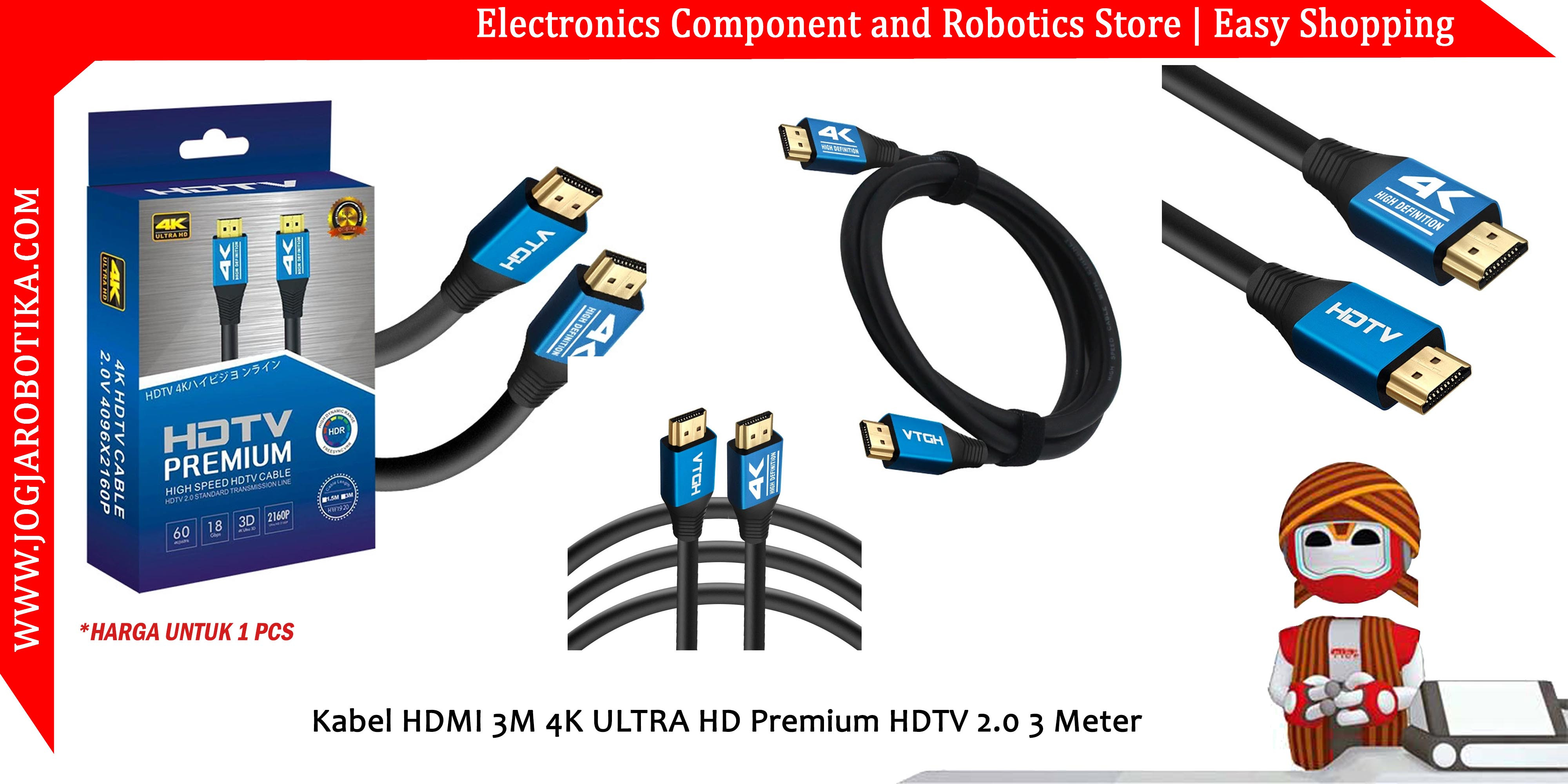 Kabel HDMI 3M 4K ULTRA HD Premium HDTV 2.0 3 Meter