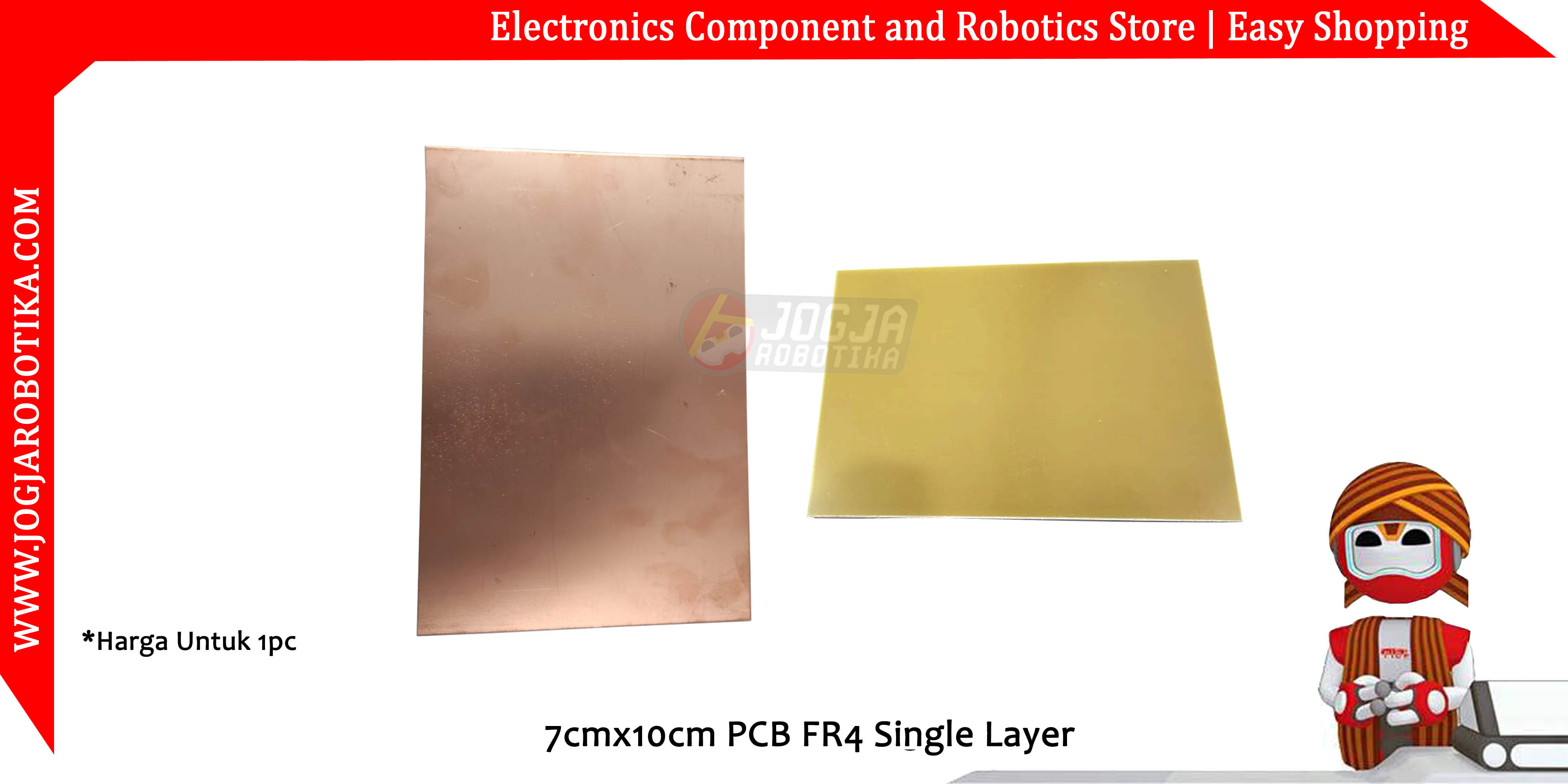 7cmx10cm PCB FR4 Single Layer