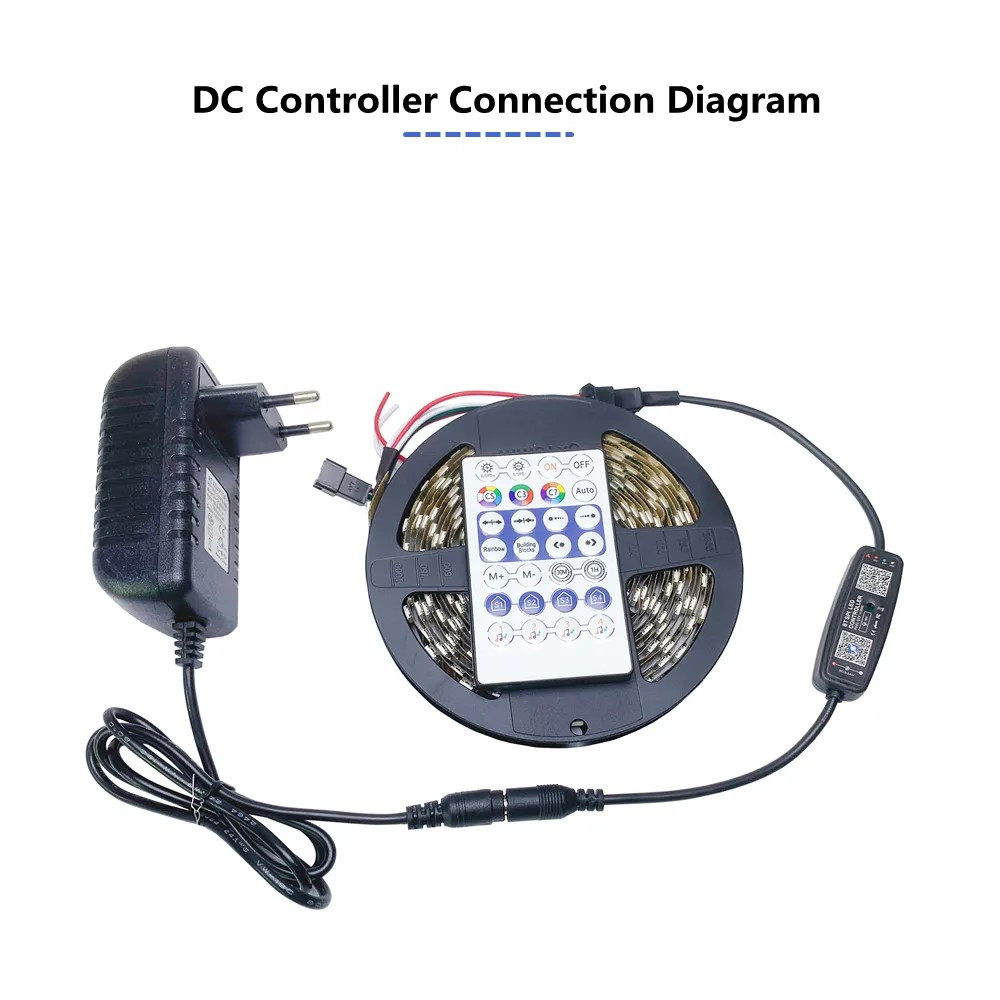 Controller RGB LED Strip WS2811 12-24V with Remote 28 Key + Bluetooth Dedicated App Zengge