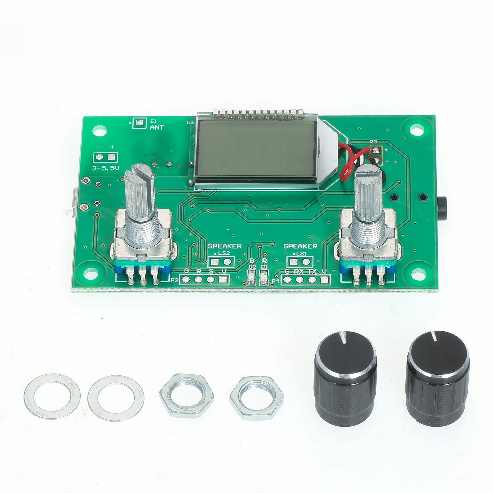 Digital Stereo FM Radio Receiver RX LCD Penerima Radio 76MHz-108MHz  DSP PLL Module