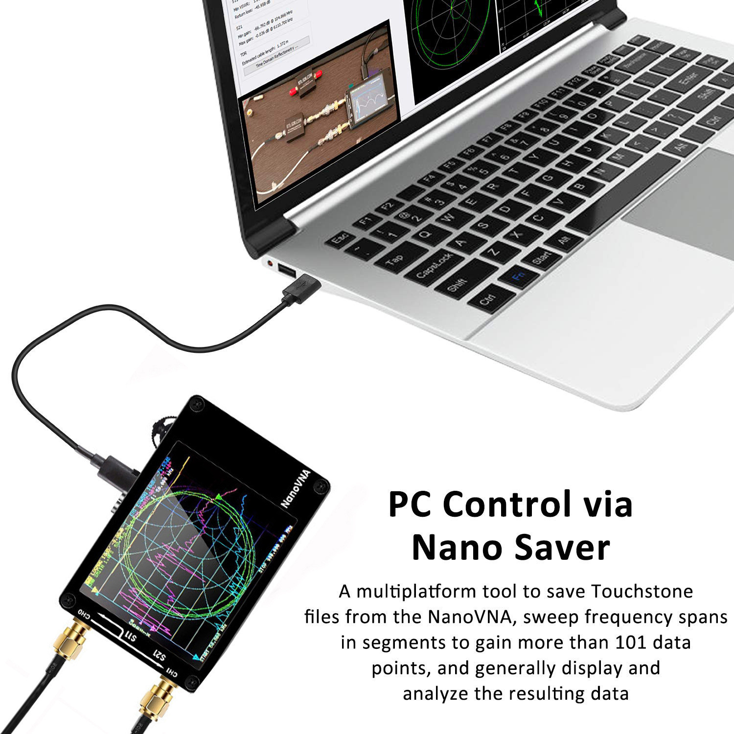 NanoVNA NanoVNA-H Antenna Vector Network Analyzer MF HF VHF UHF