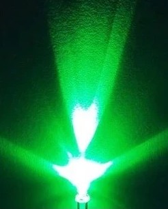LED Super Bright 3mm Hijau Zamrud (Pure Green Emerald Green)