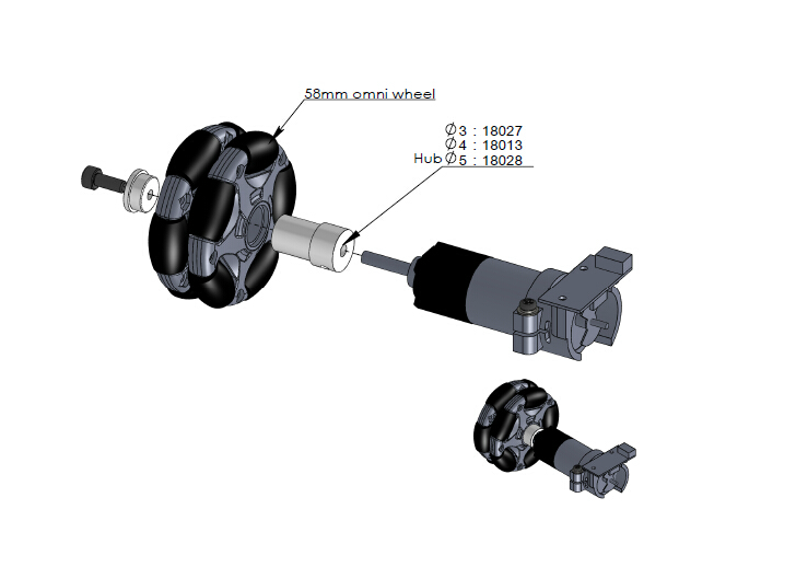 Omni Wheel 14135 58mm