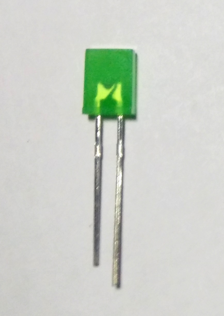 LED Persegi Panjang Kotak 2x5x7mm - Hijau