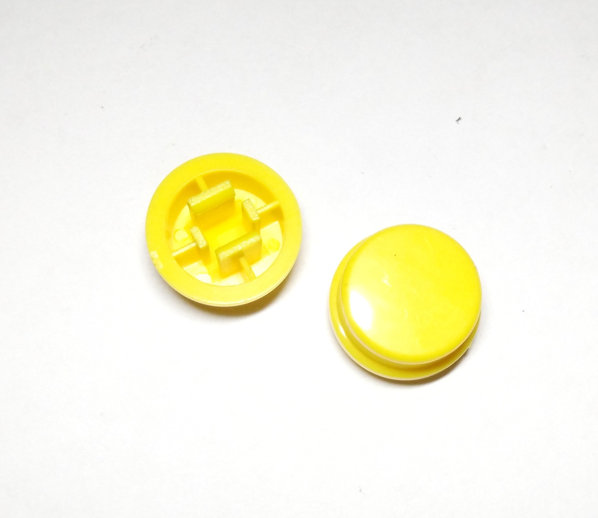 Knop/Cap Push Button 4 kaki 12x12x7.3mm-Kuning