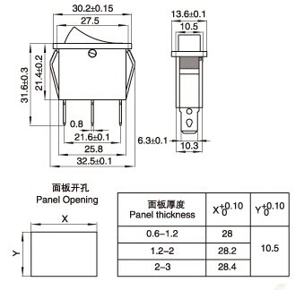 Saklar On-Off AC KCD3-101N