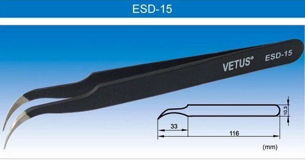 Pinset Vetus HRC40 ESD-15