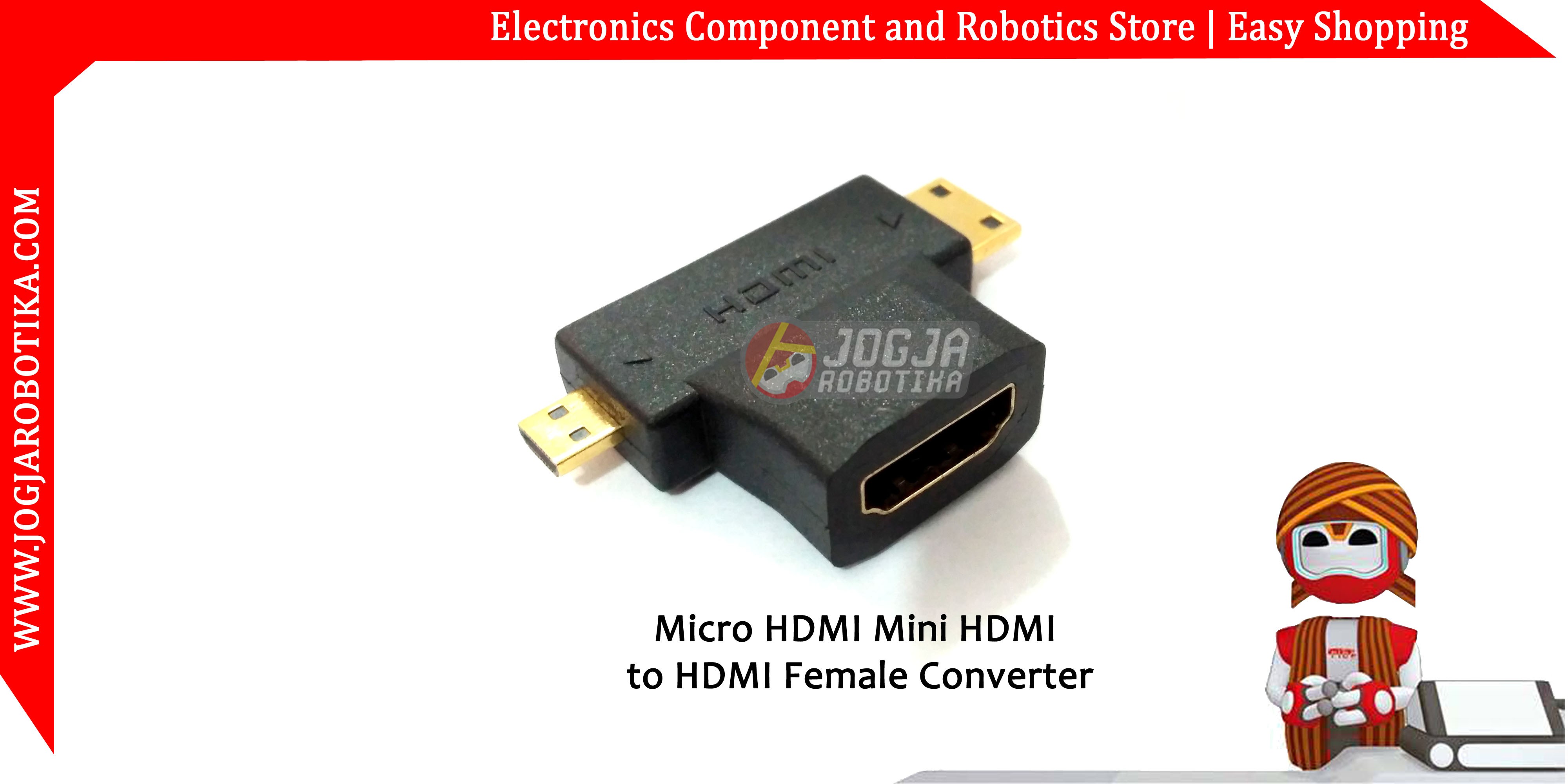Micro HDMI/Mini HDMI to HDMI Converter