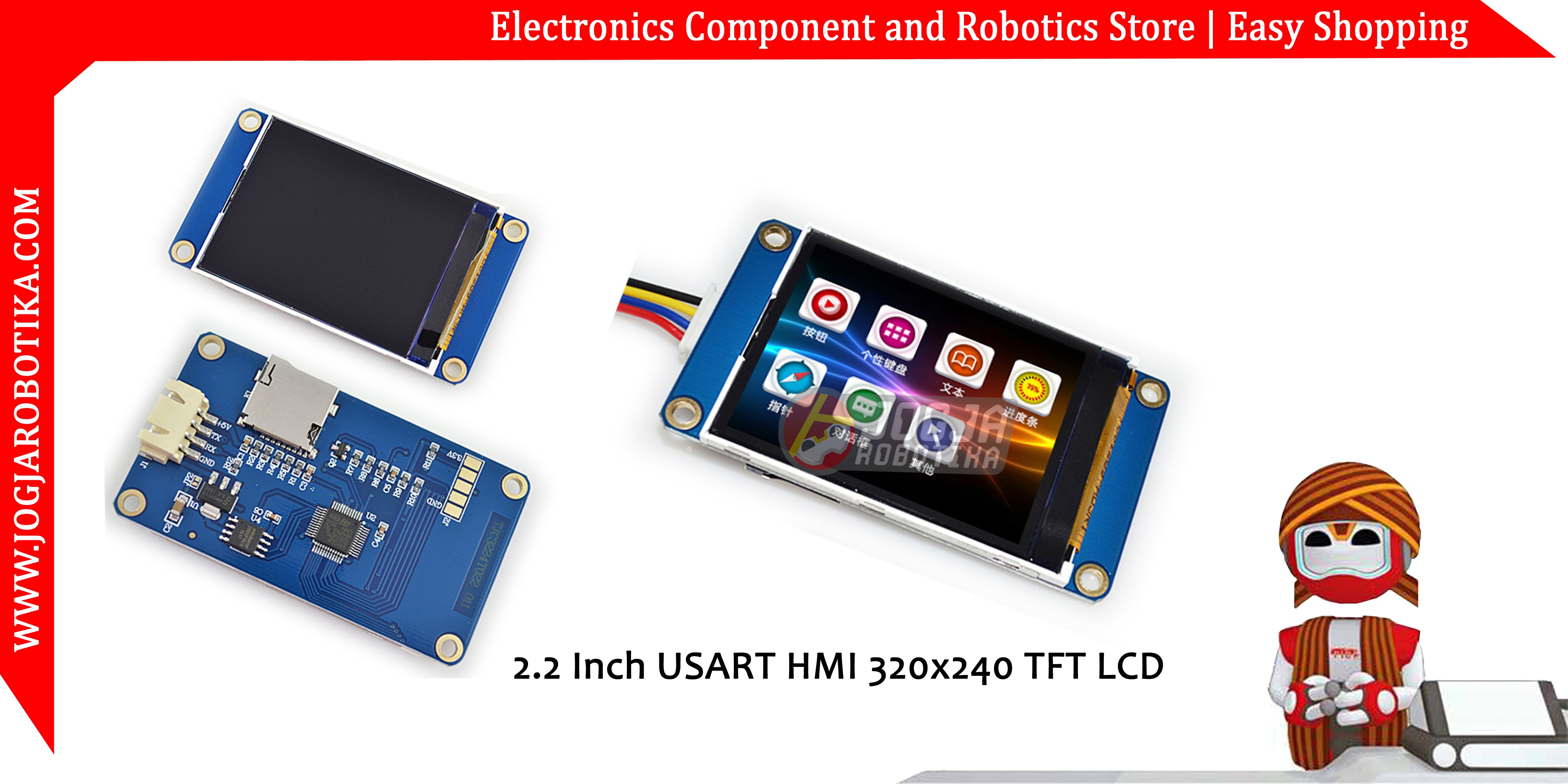 2.2 Inch USART HMI 320x240 TFT LCD