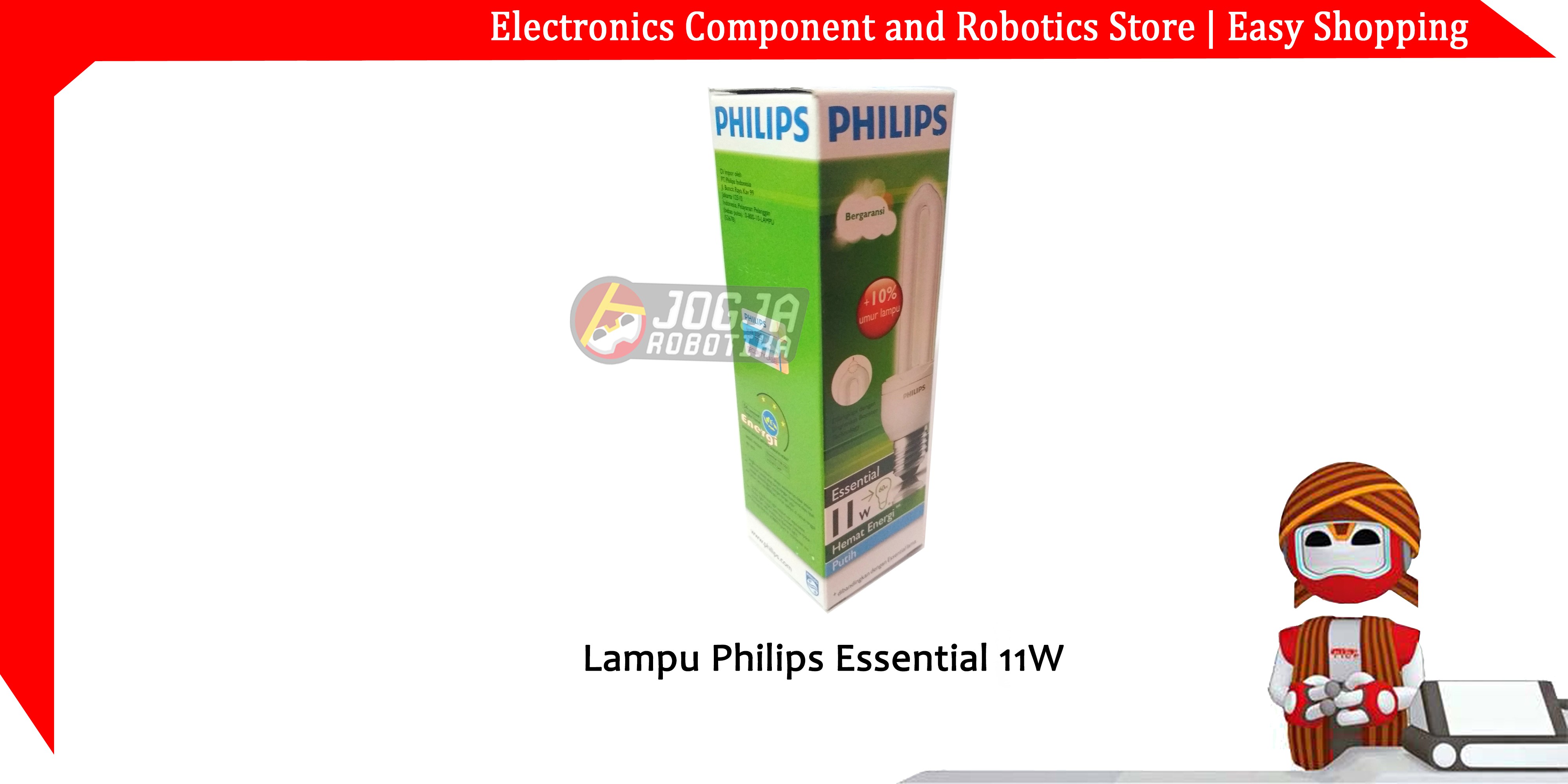 Lampu Philips Essential 11W