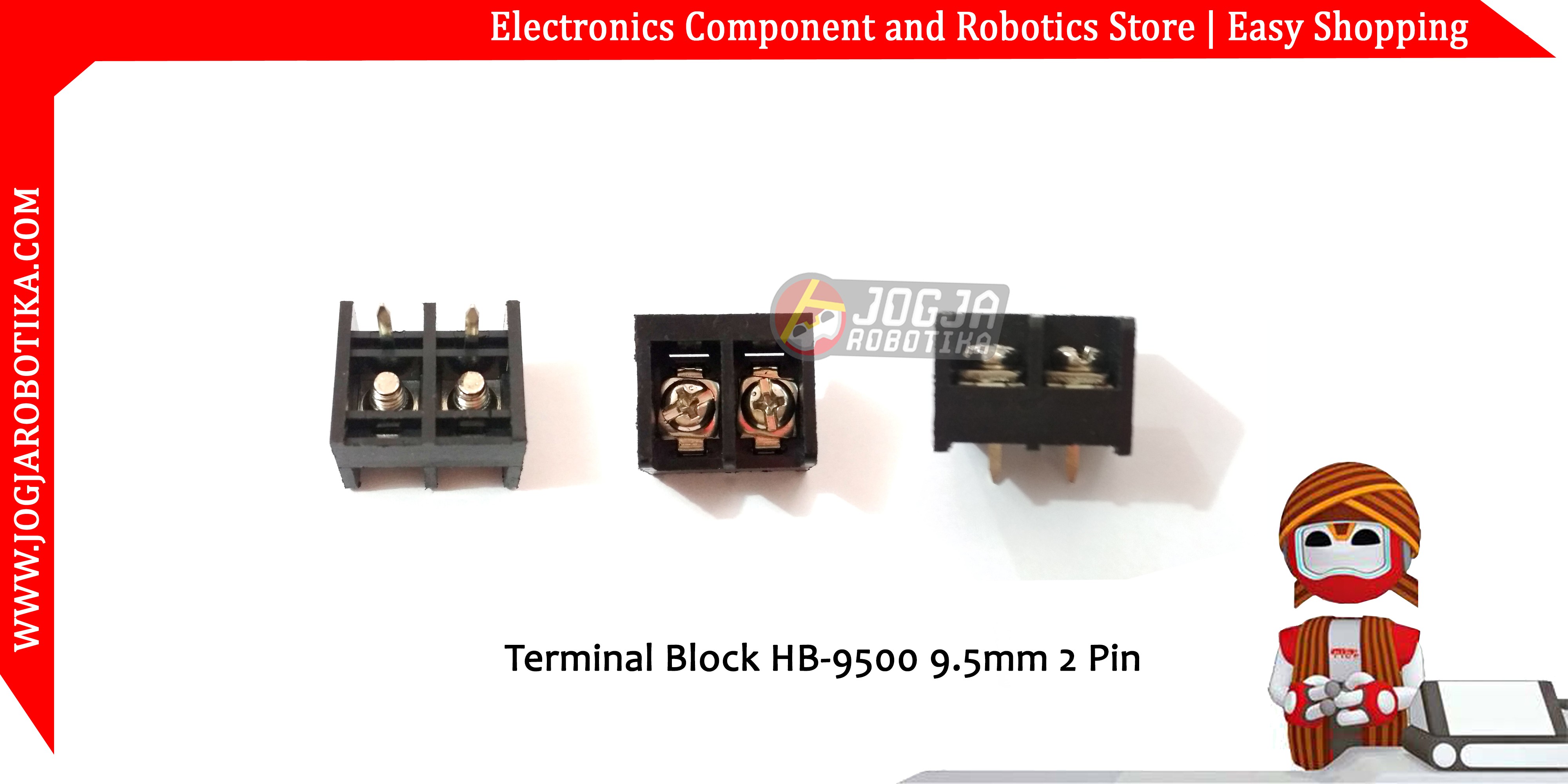 Terminal Block HB-9500 9.5mm 2 Pin