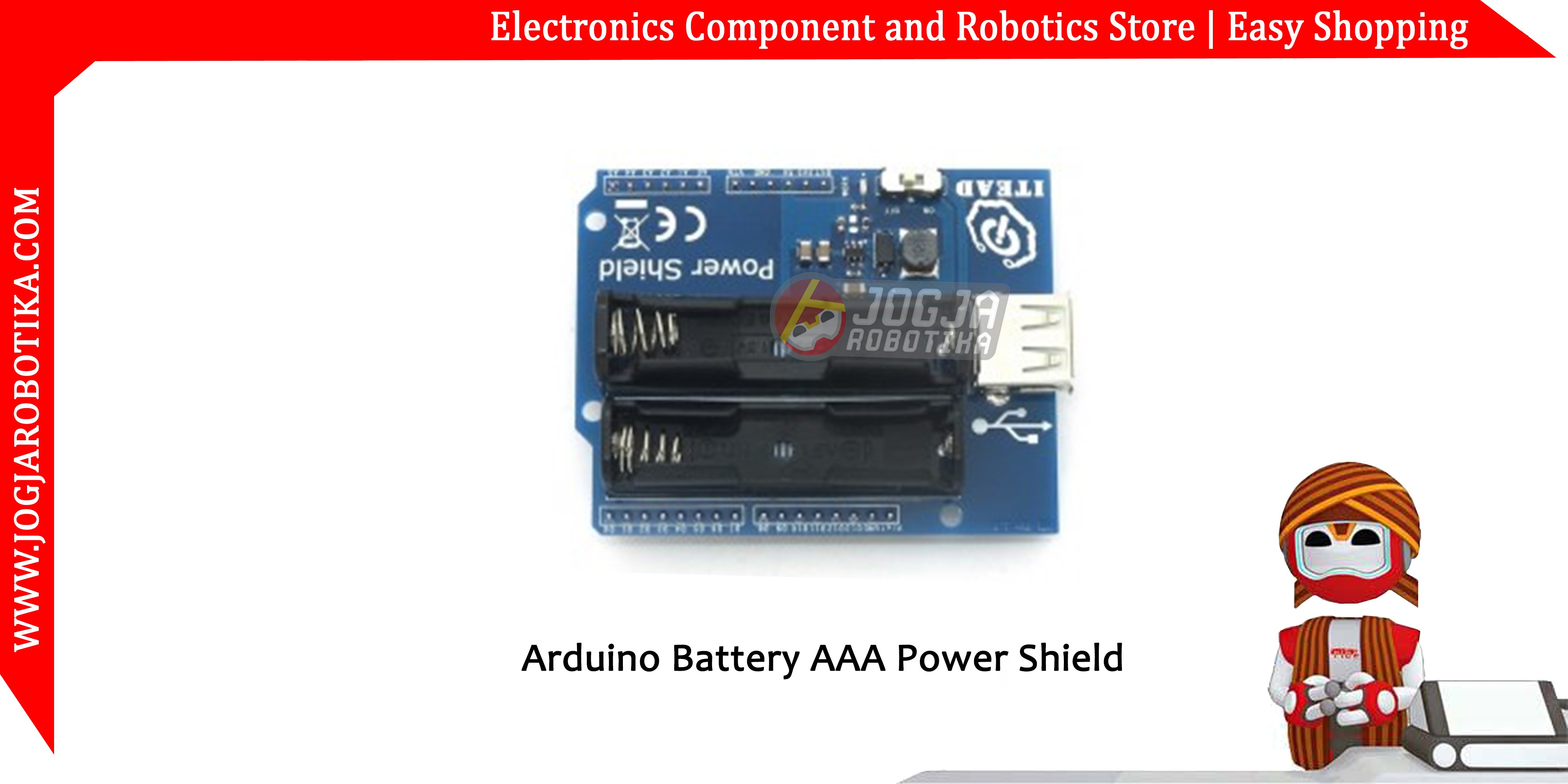 Arduino Battery AAA Power Shield