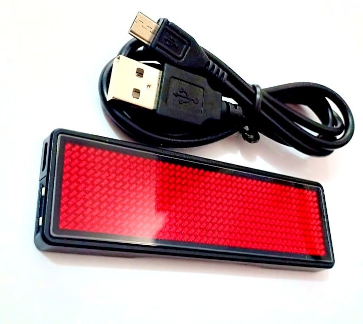 LED Name Badge-Merah