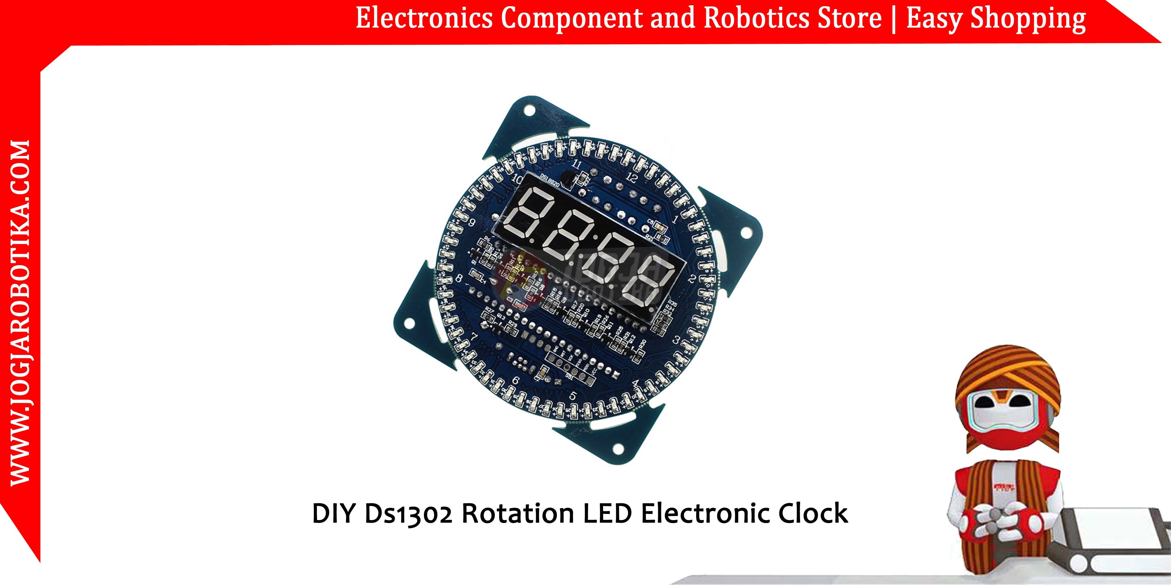 DIY Ds1302 Rotation LED Electronic Clock