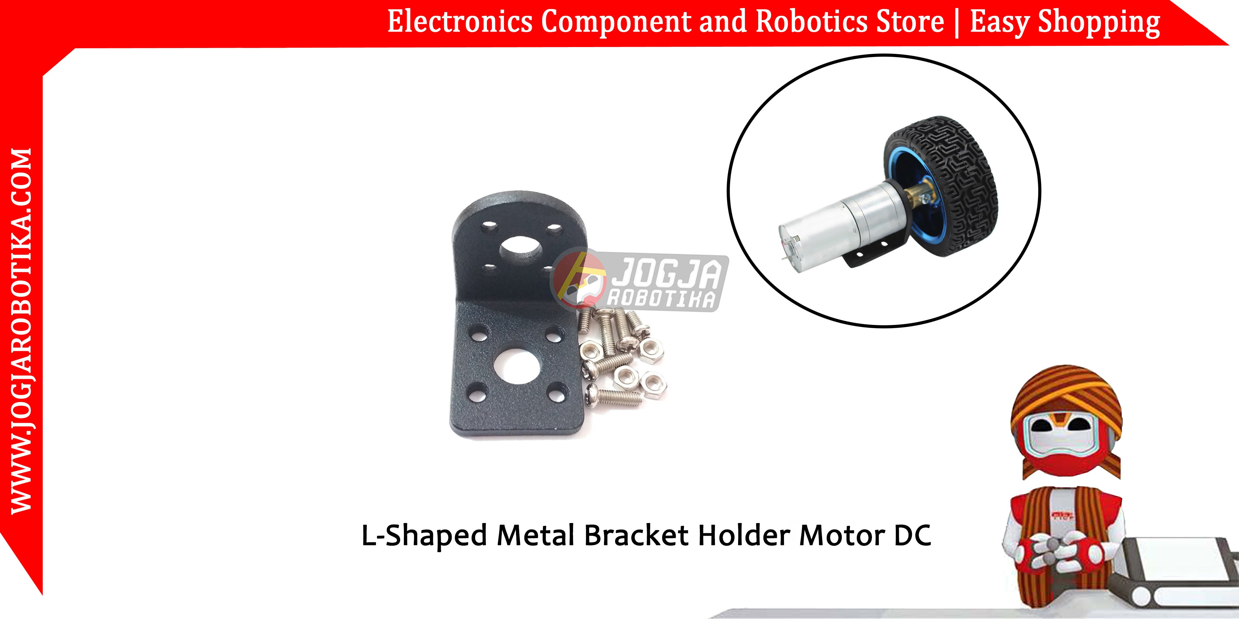25mm DC Geared Motor Mounting Bracket Holder