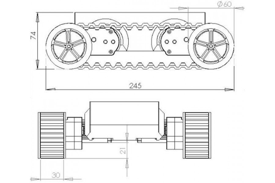 Rover 5 Sasis 2 Motor