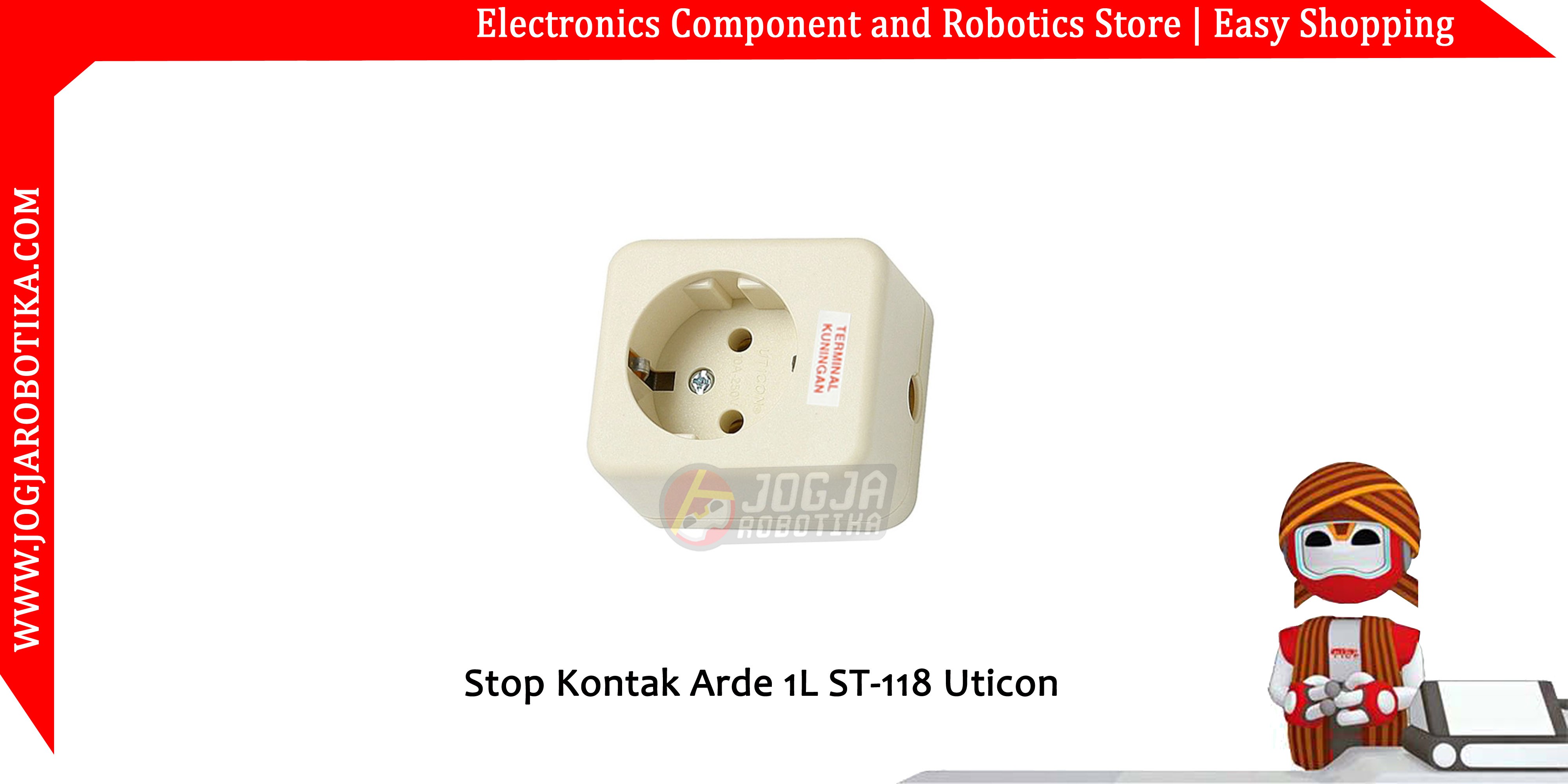 Stop Kontak Arde 1L ST-118 Uticon