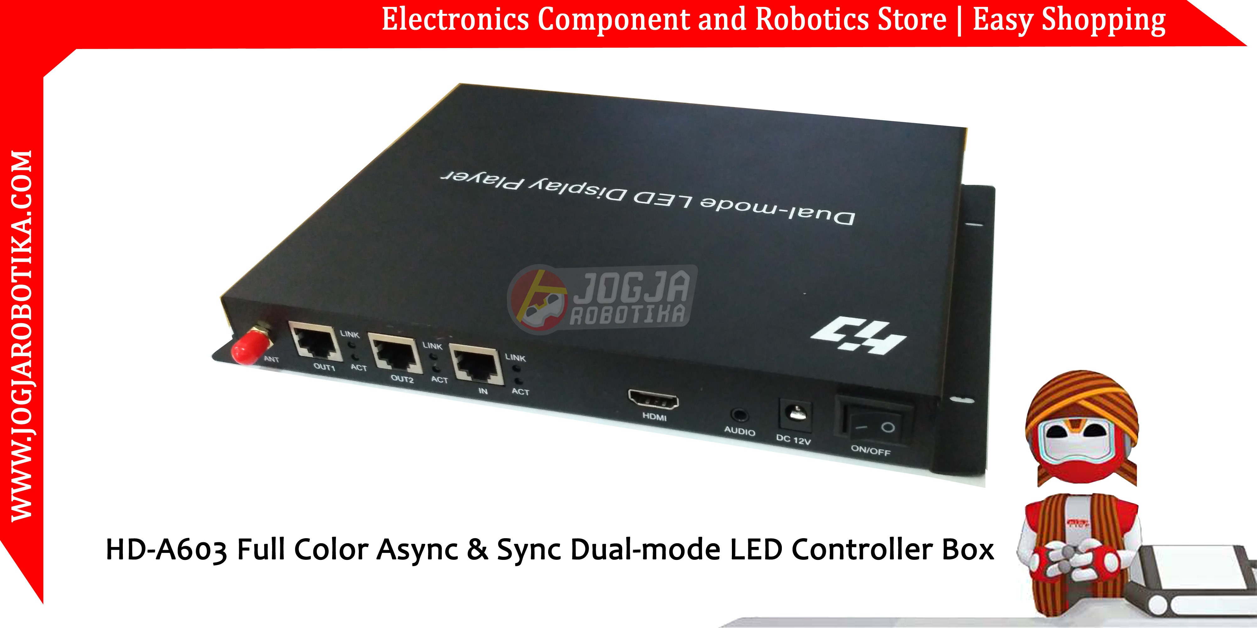 HD-A603 WIFI Full Color Async & Sync Dual-mode LED Controller Box