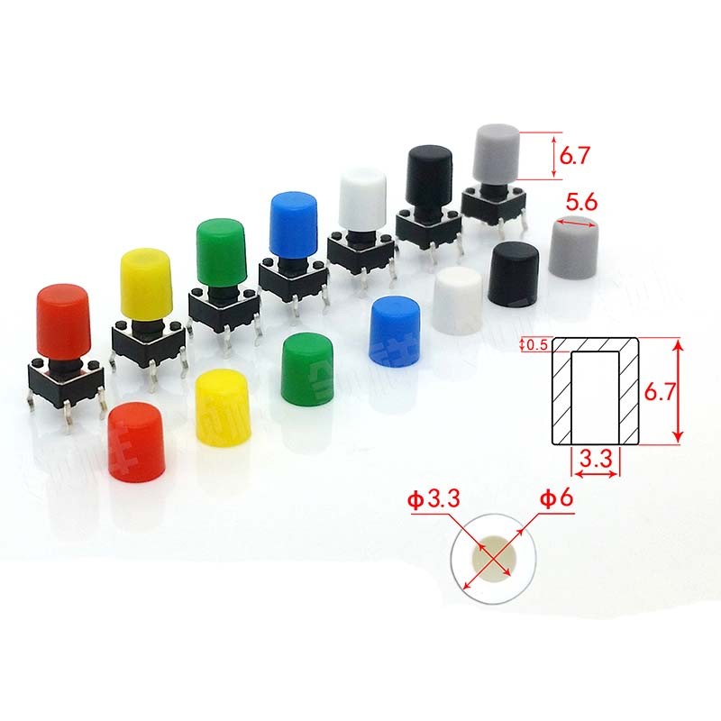 Cap Tactile Switch-Kuning