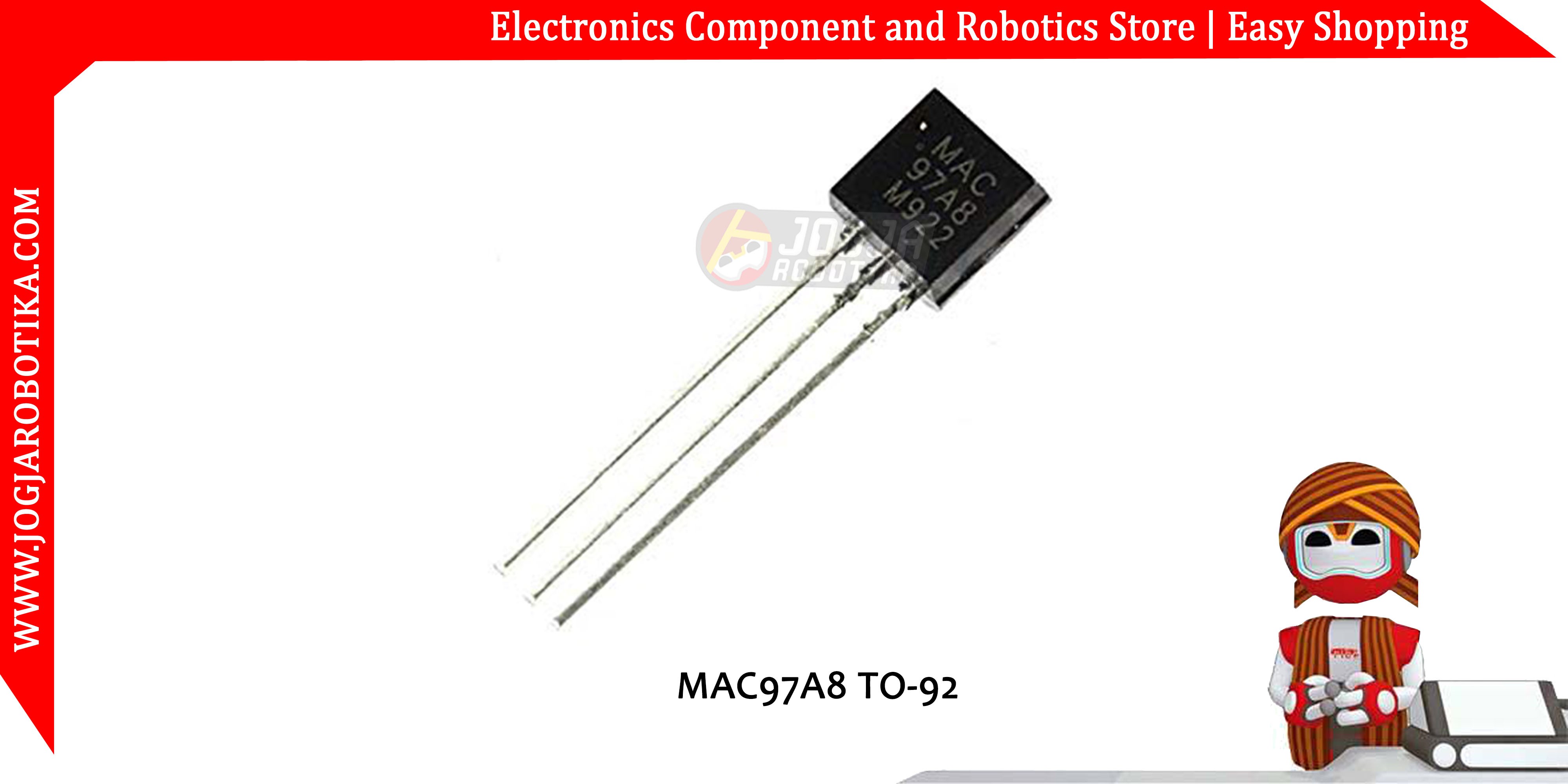 MAC97A8 TO-92 THYRISTOR TRIAC 6A 600V