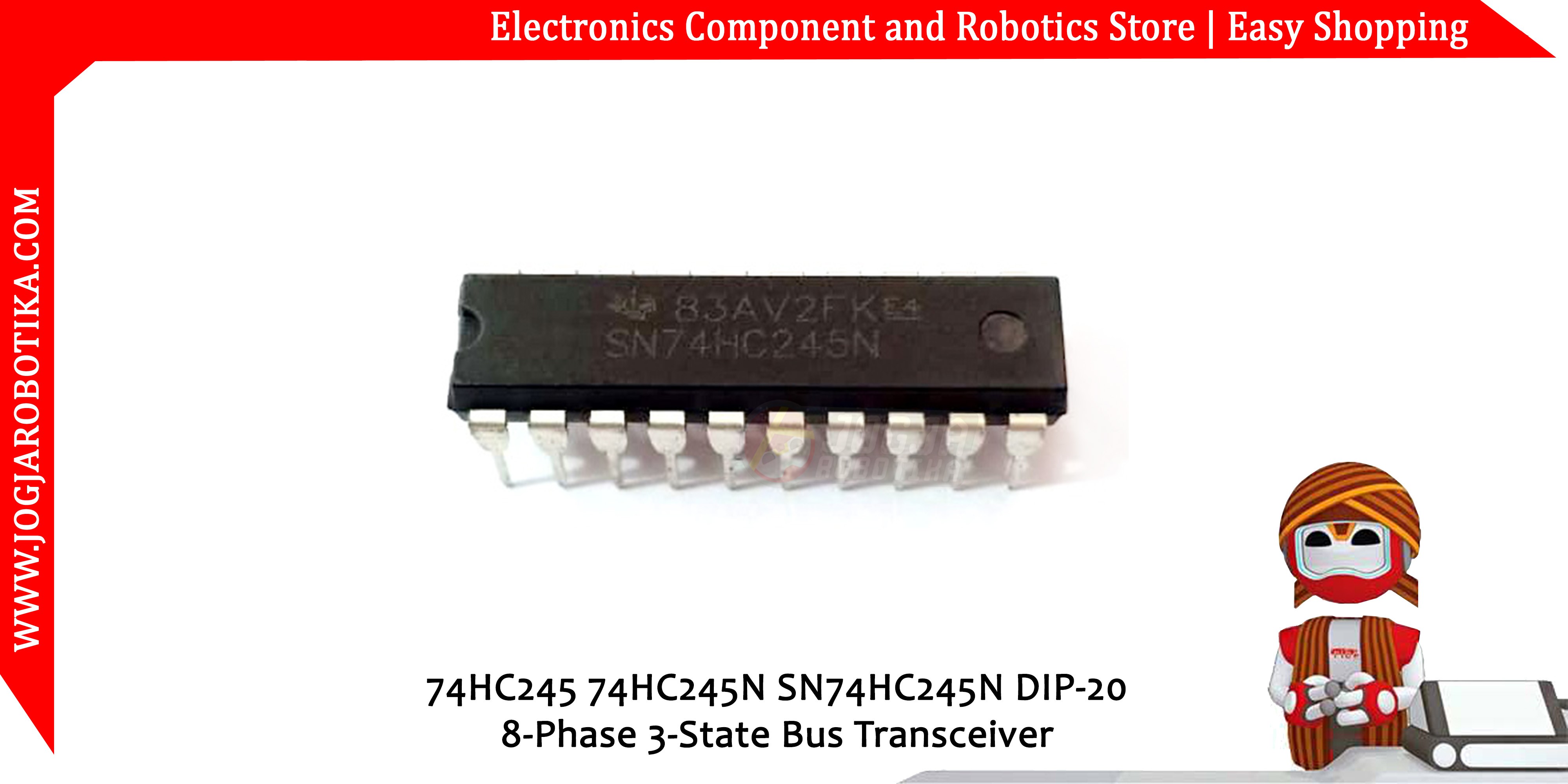 74HC245 74HC245N SN74HC245N DIP-20 8-Phase 3-State Bus Transceiver