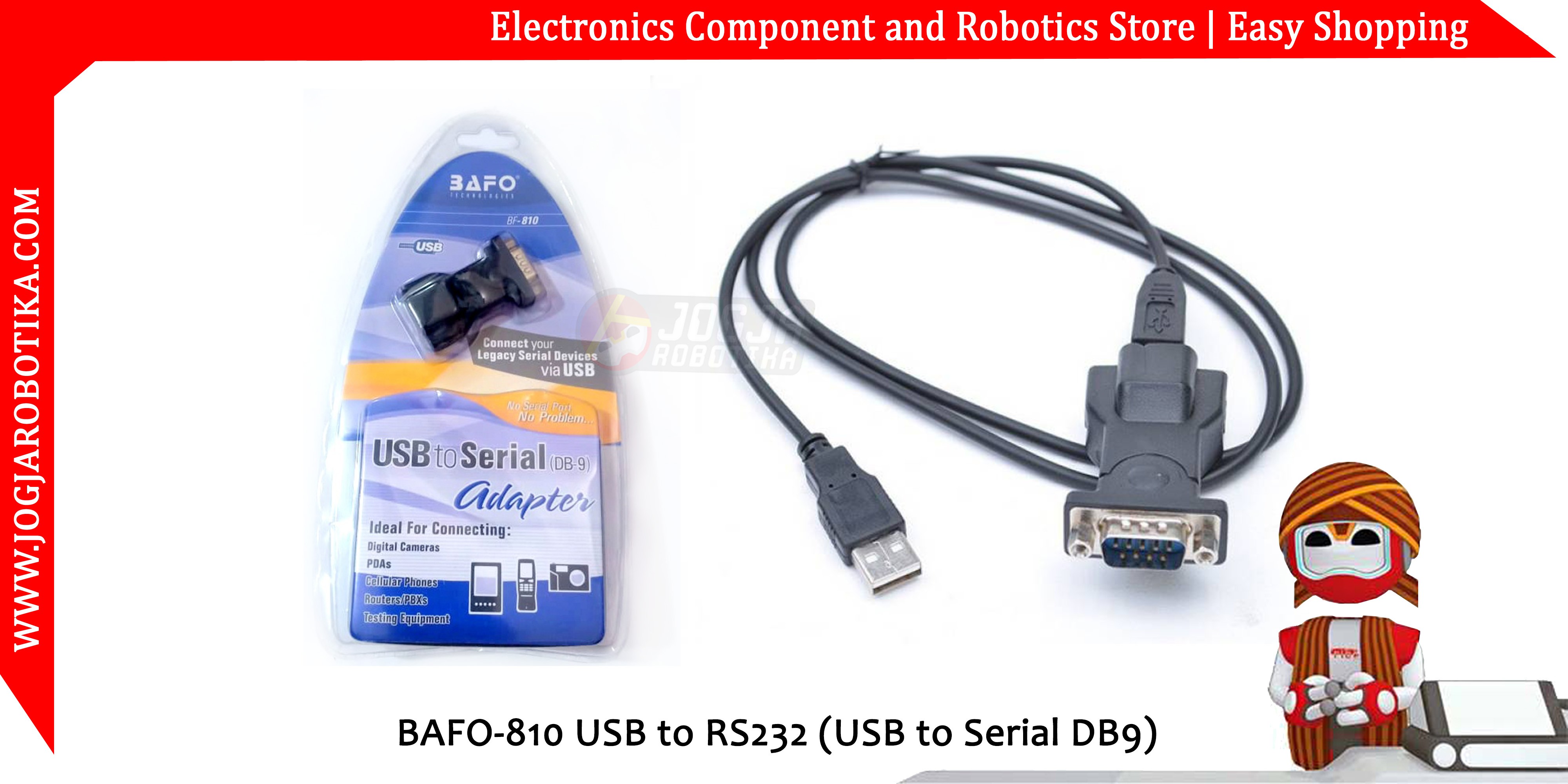 BAFO-810 USB to RS232 (USB to Serial DB9)