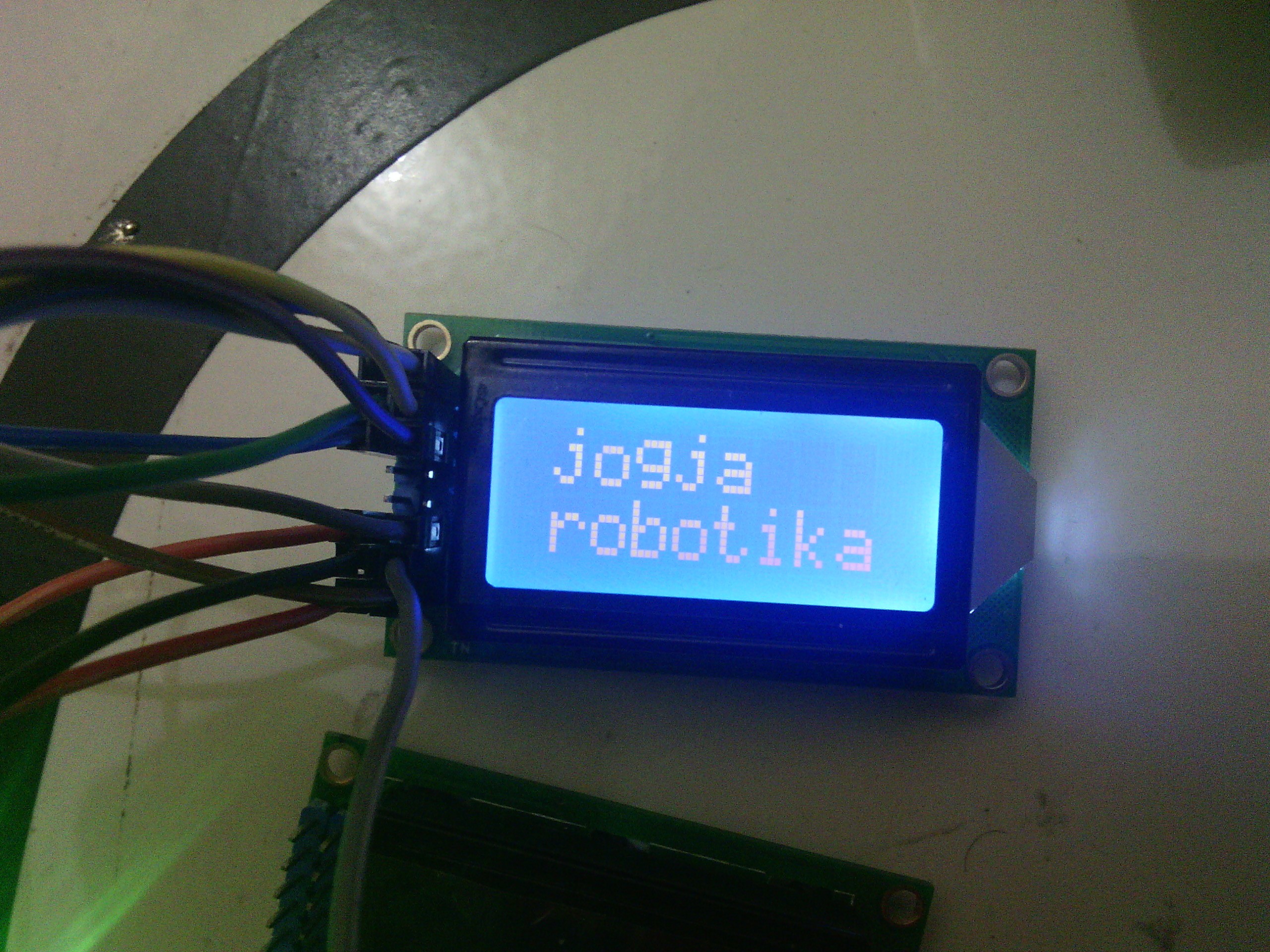 8x2 LCD Character Blue BG White Character