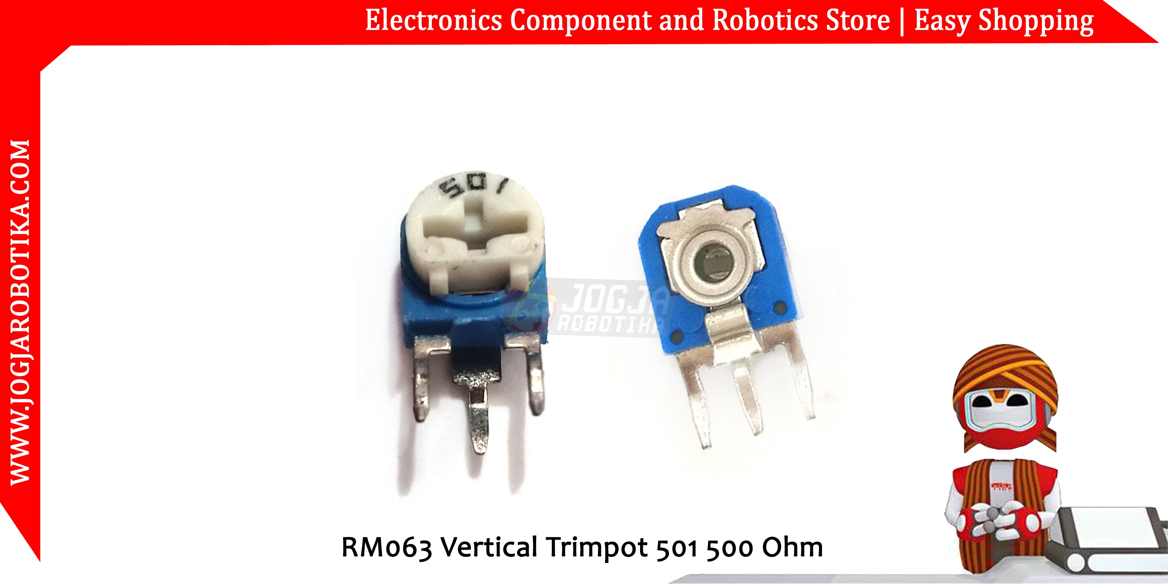 RM063 Vertical Trimpot 501 500 Ohm