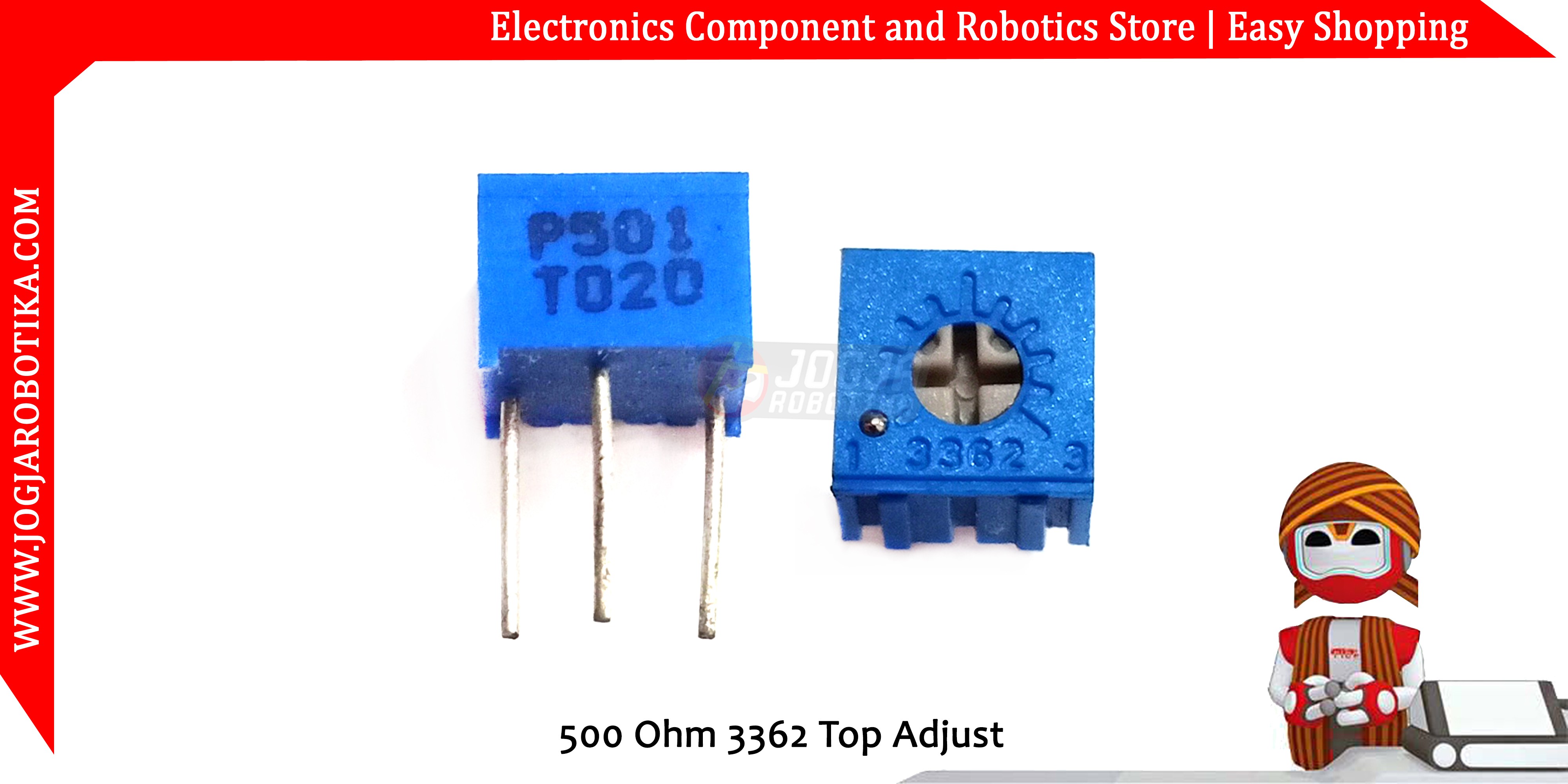 500 Ohm 3362 Top Adjust