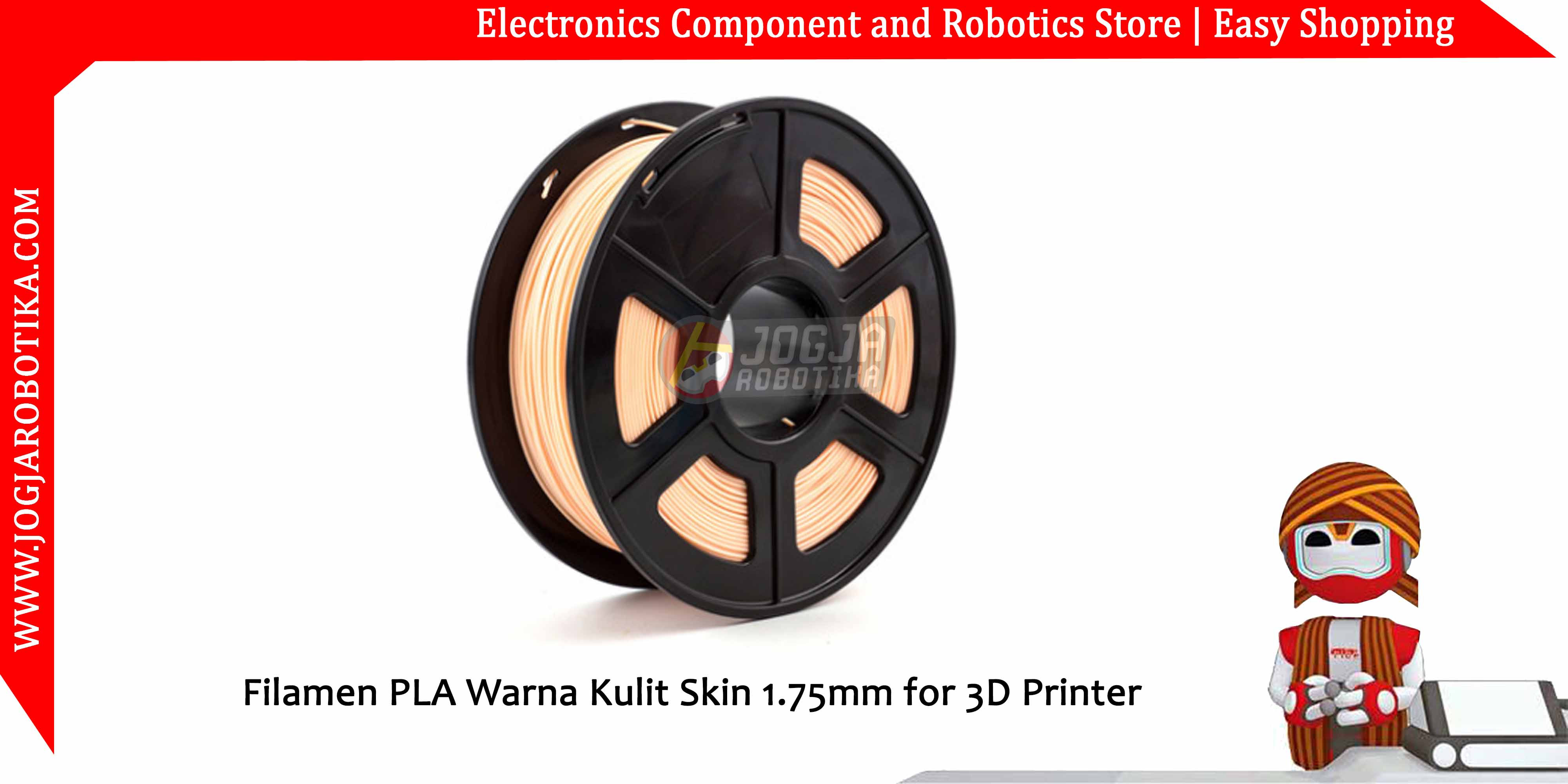SunDcreate Filamen 3D Printer Filament PLA Warna Kulit Skin 1.75mm 1 Kg