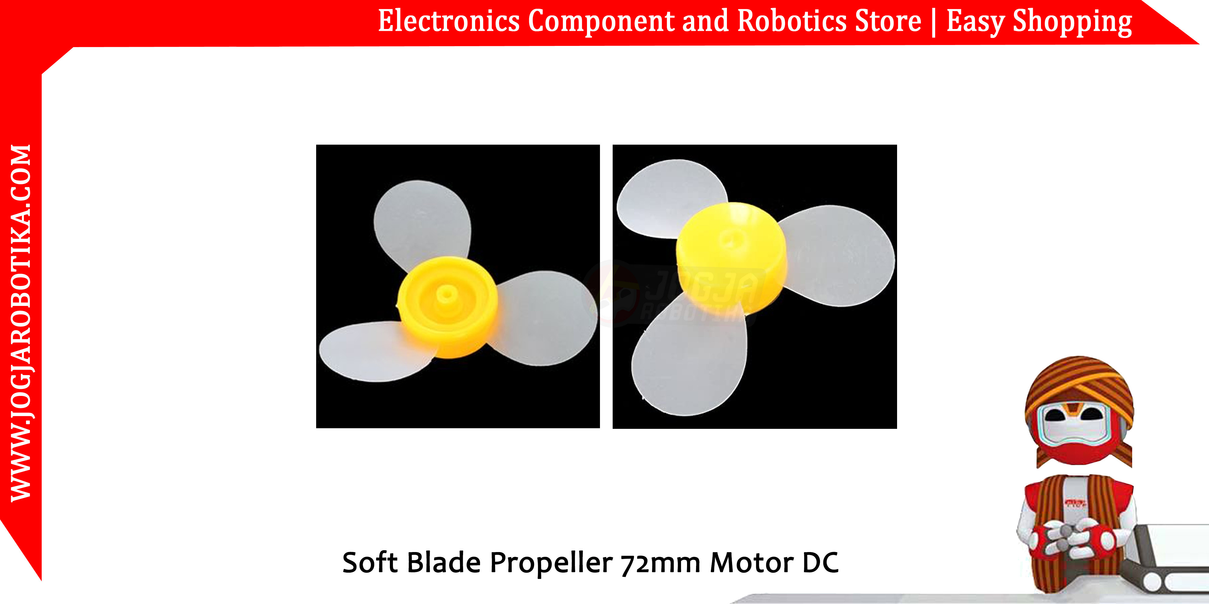Soft Blade Propeller 72mm Motor DC