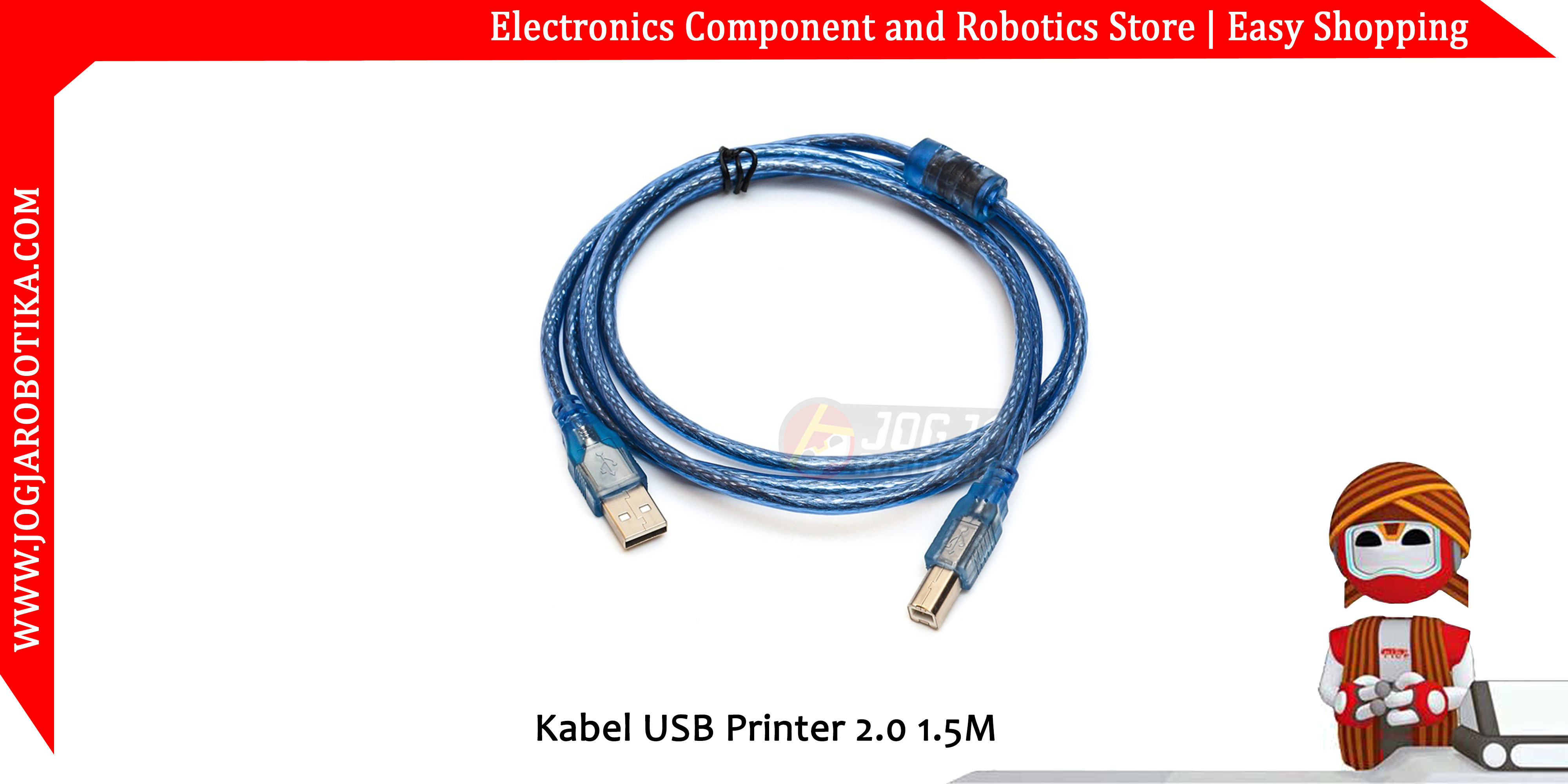 Kabel USB Printer 2.0 1.5M
